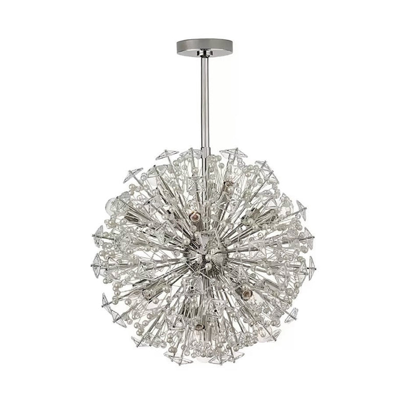 Dickinson Chandelier - Elegant Crystal Ceiling Light Fixture for Dining Room, Living Room & Bedroom | Modern Home Lighting Decor