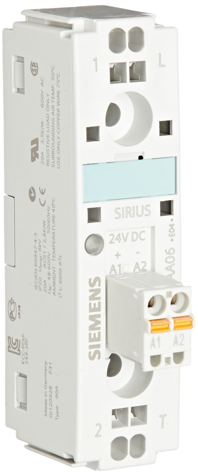 Siemens 3RW30 26-2BB14 Soft Starter - Spring Terminal Type, S0 Size, 200-480V Operational Voltage, 110-230V Control Supply, 25A Current at 40°C - Perfect for Industrial Motor Control & Automation Systems