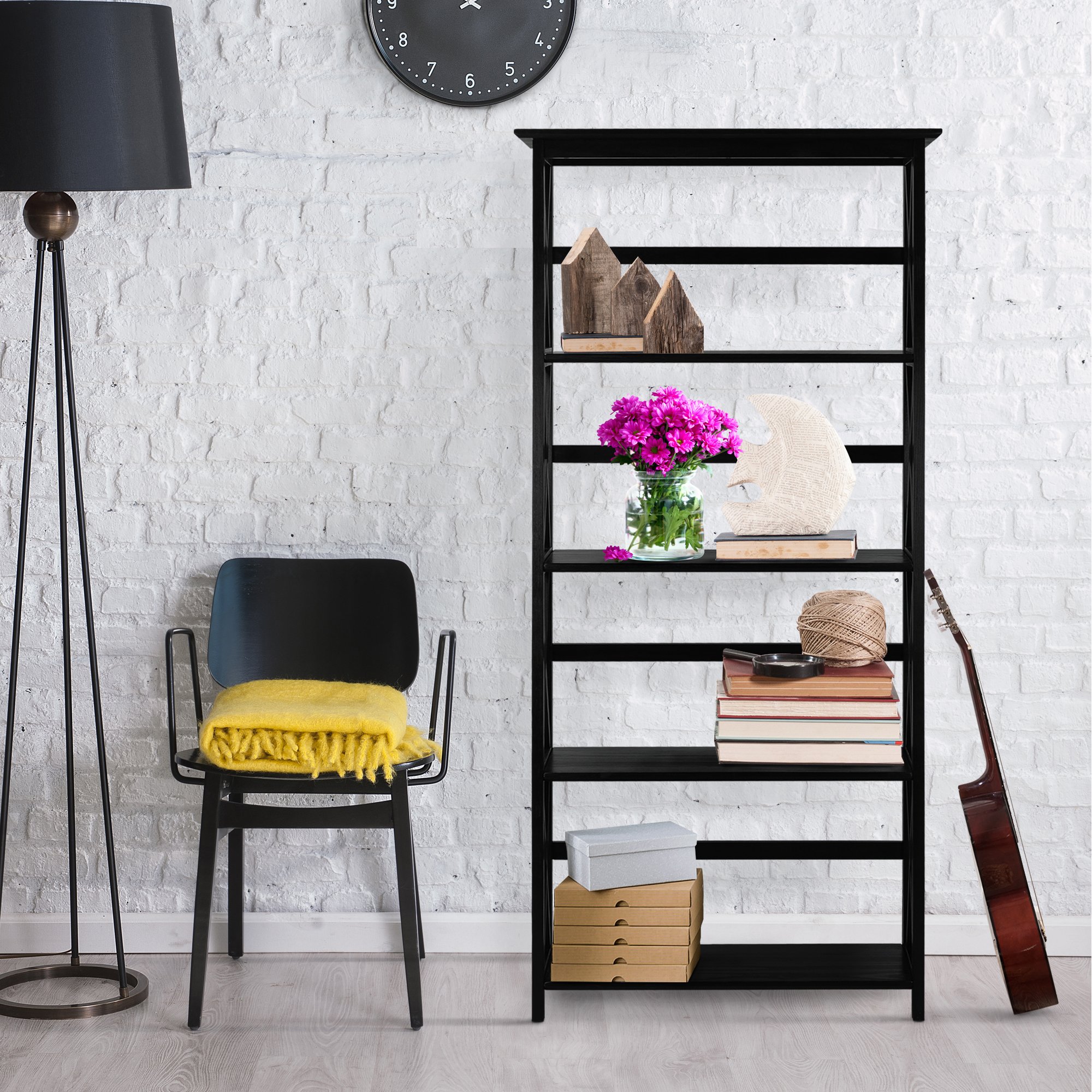 Stylish Casual Home Shelf Bookcase - Modern Wooden Storage for Books, Decor & Essentials | Perfect for Living Room, Bedroom & Office Organization