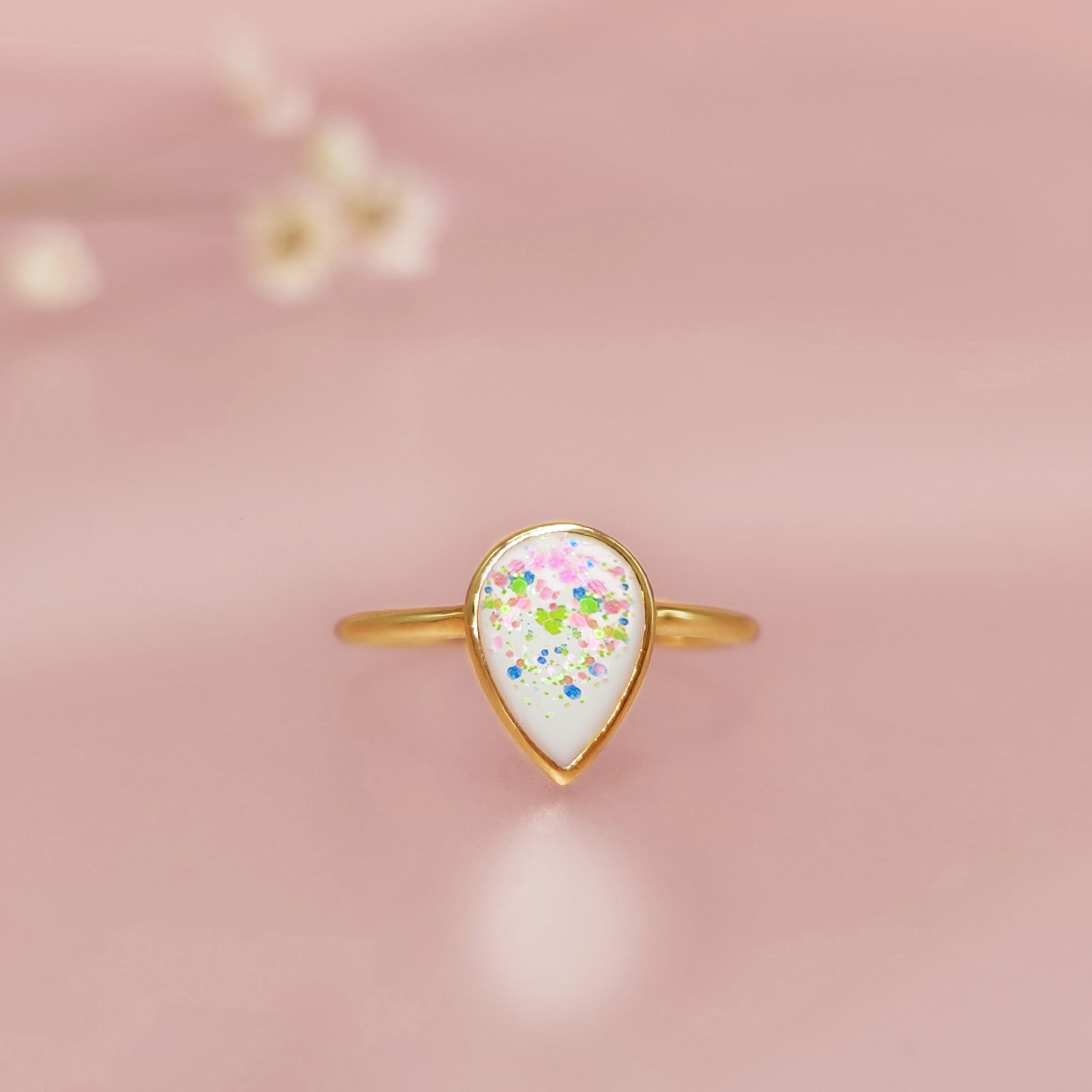 Milky Drop Breast Milk Ring - Keepsake Jewelry for Nursing Moms - Perfect for Breastfeeding Memory, New Mom Gift & Postpartum Jewelry - Ideal for Mother's Day, Baby Shower & Nursing Appreciation