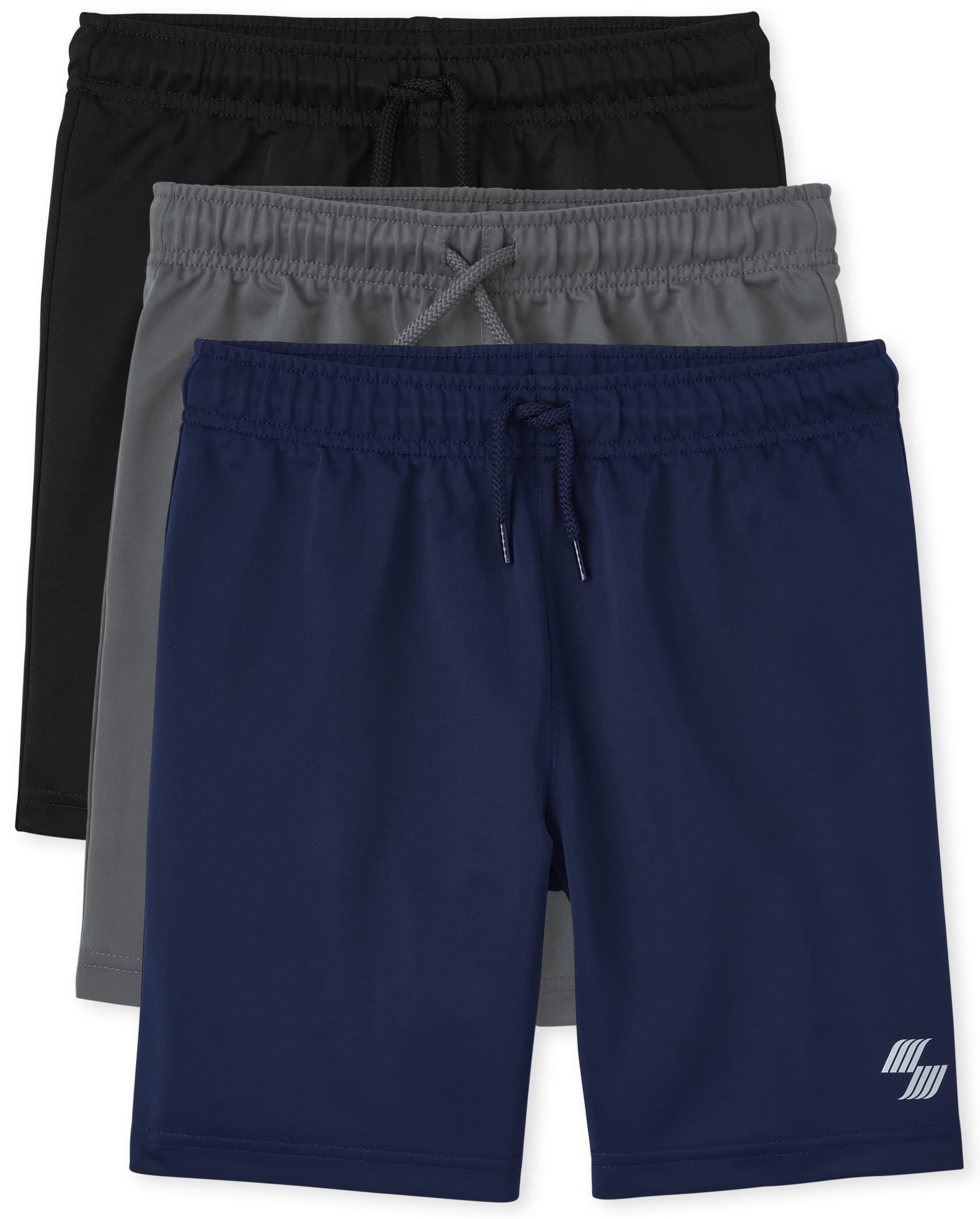 The Children's Place Boys' Athletic Basketball Shorts - Breathable Mesh Gym Shorts for Kids Sports & Play - Perfect for Basketball, Running, and School PE Classes