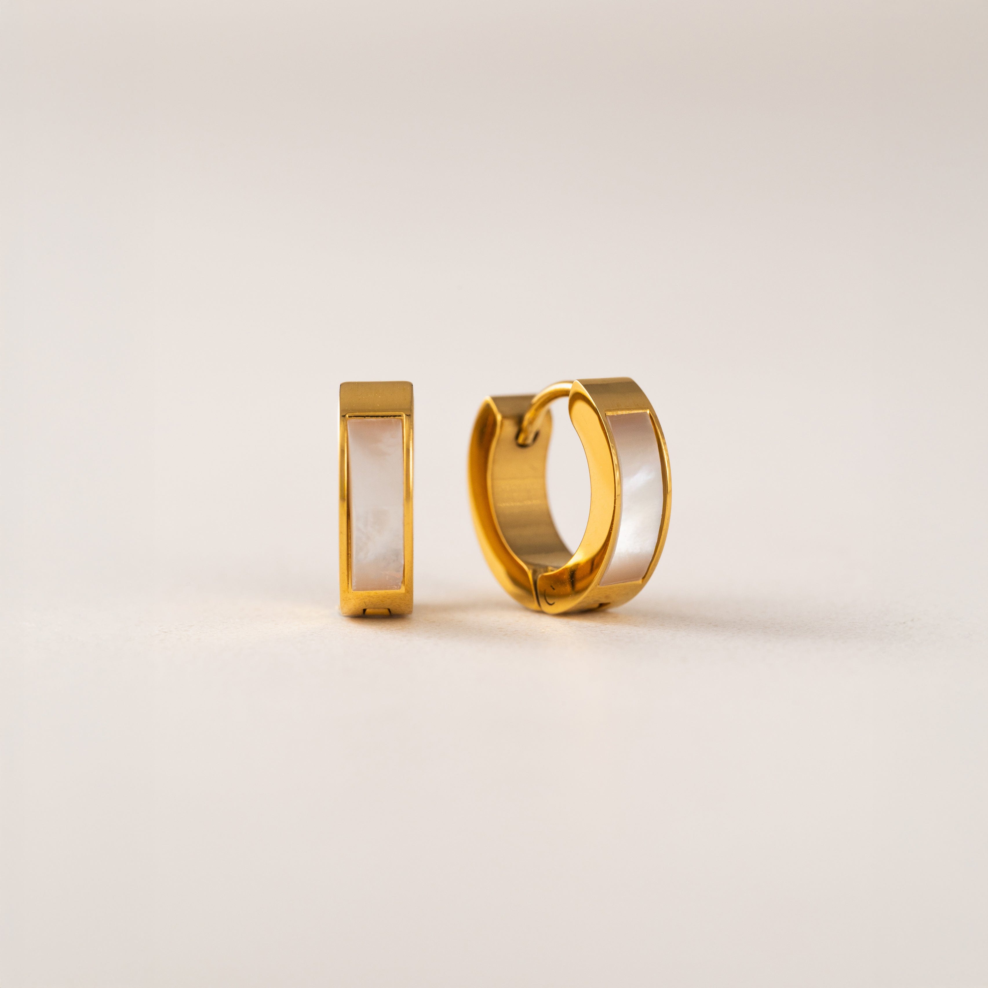 Tofino Huggie Hoop Earrings for Women - 14K Gold Plated Small Hoop Earrings - Minimalist Dainty Huggie Earrings for Everyday Wear - Perfect for Work, Date Night & Casual Outfits