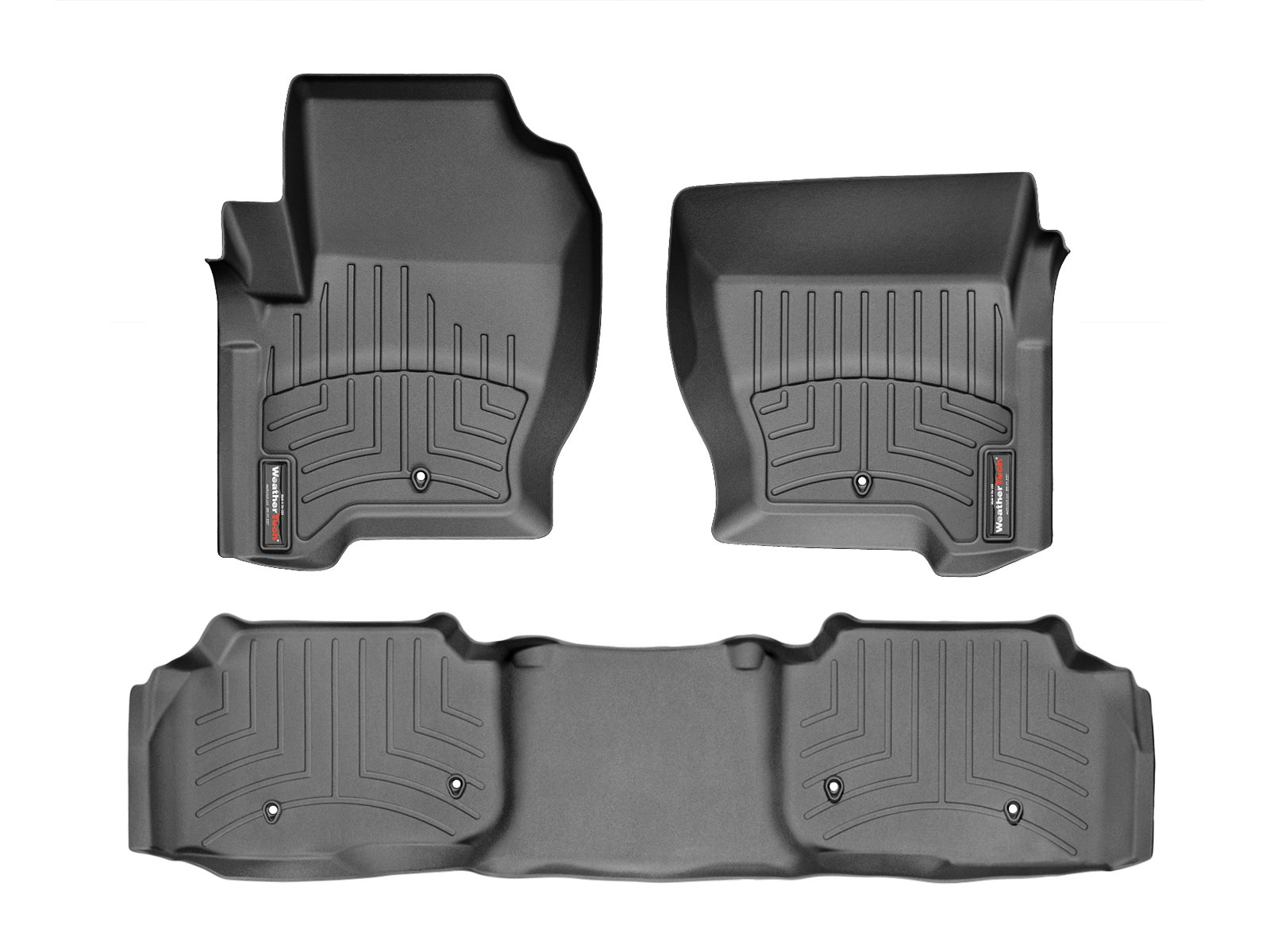 WeatherTech Custom Fit All-Weather Floor Mats for Cars & Trucks - Heavy Duty FloorLiner (Model 44362-1-3) | Perfect for Daily Commute, Off-Road Adventures & Extreme Weather Protection