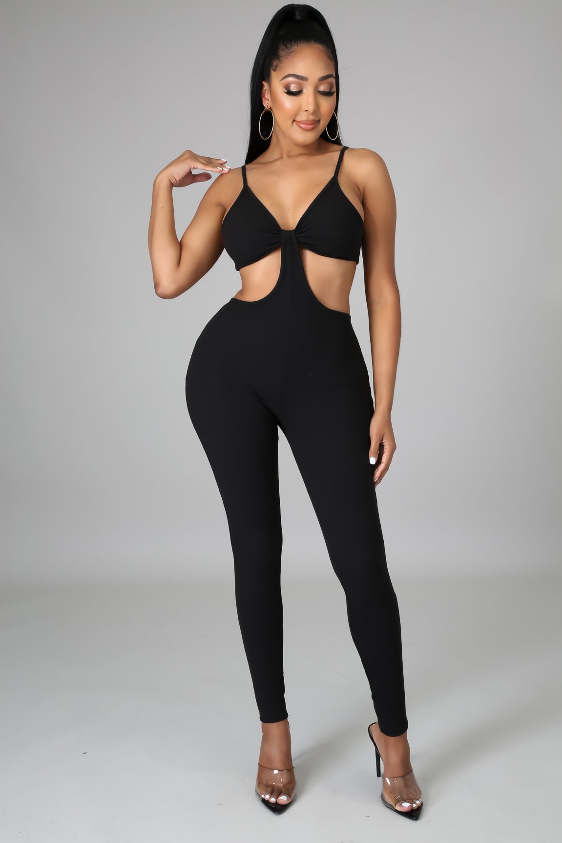 Laurel Jumpsuit for Women - Elegant Black Romper with Pockets | Perfect for Casual Outings, Date Nights & Summer Vacations