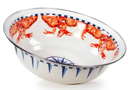 Premium 4 Qt. Crab Serving Bowl - Durable Seafood Platter for Crab Legs, Shrimp & Shellfish - Perfect for Seafood Boils, Parties & Outdoor Dining