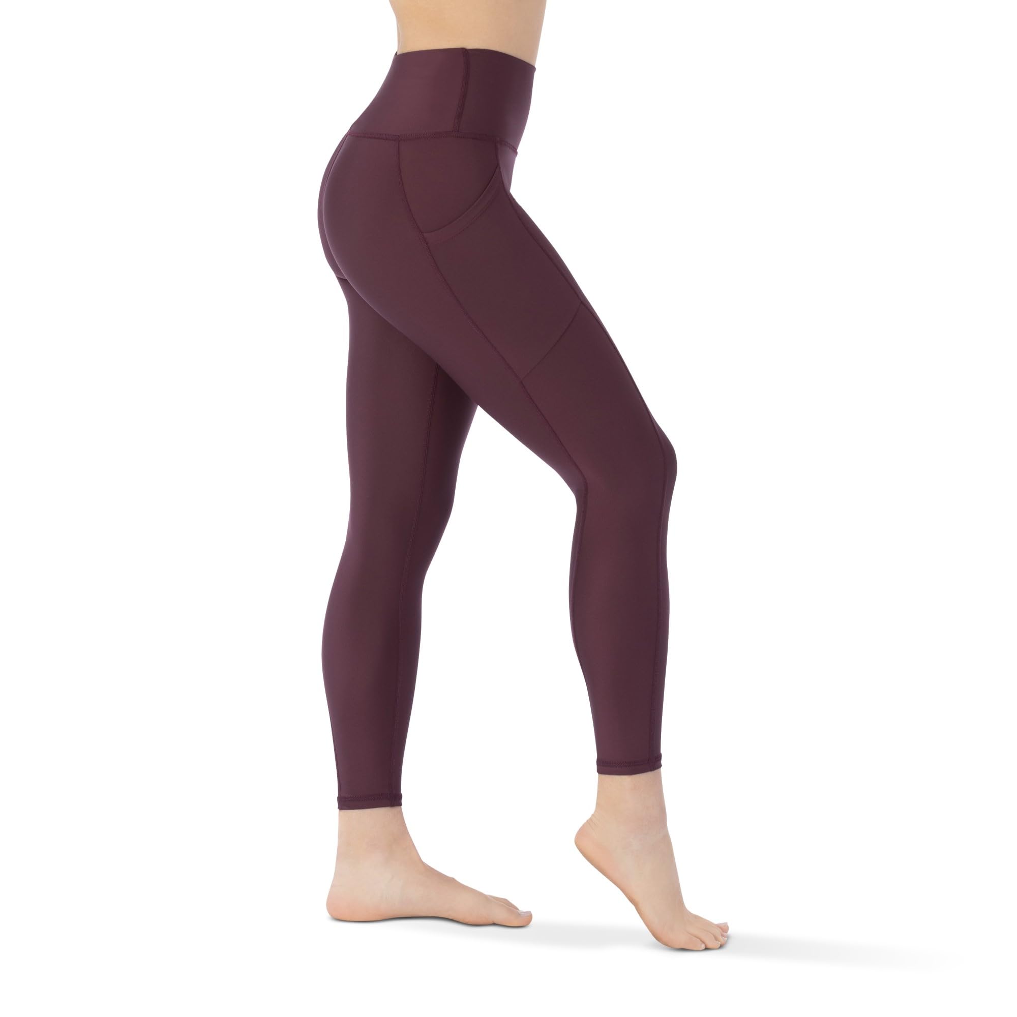 KADI High Waisted Yoga Pants for Women - 7/8 Length Workout Leggings with Pockets & Tummy Control | High Compression Fitness Leggings for Yoga, Running & Gym