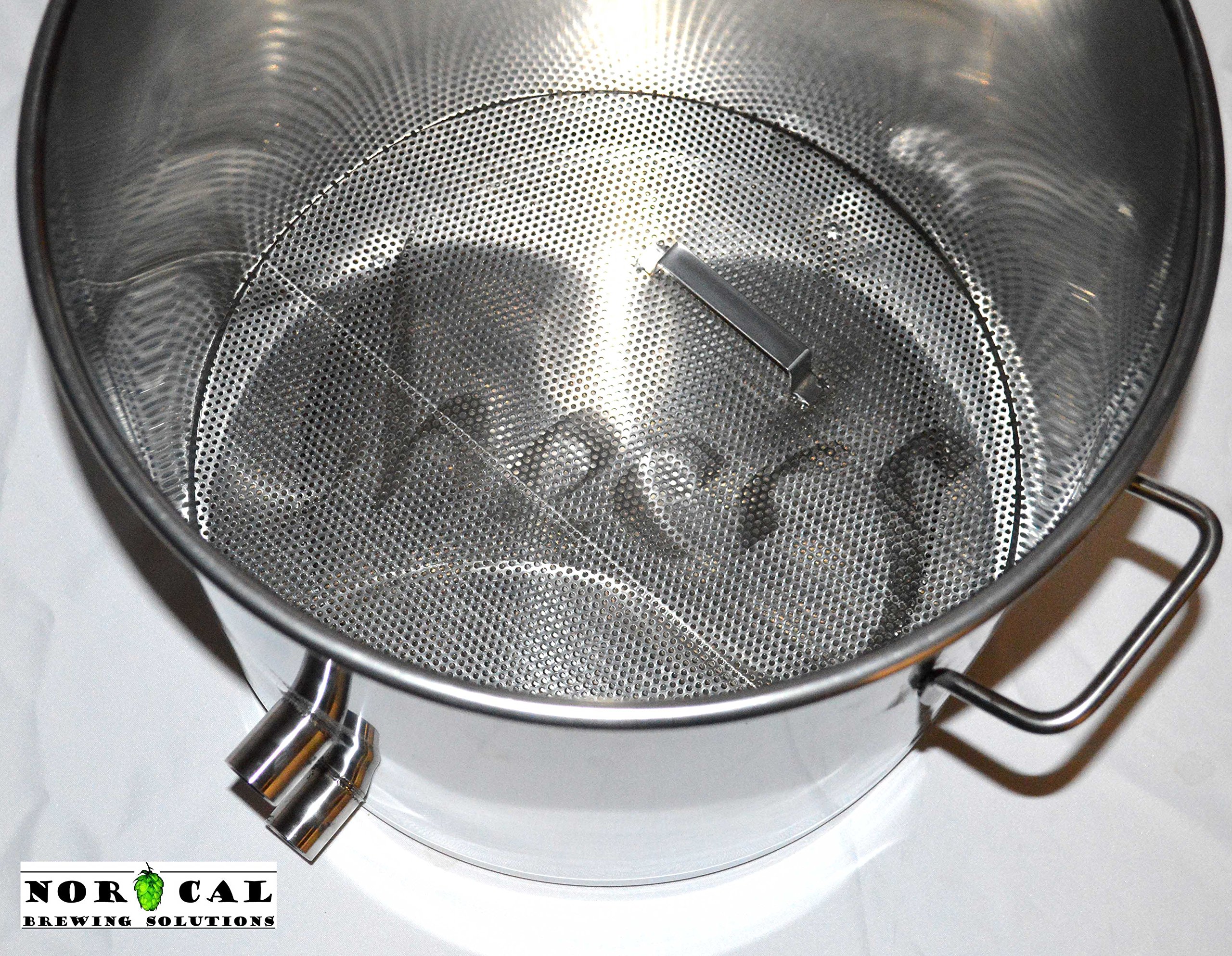 Stainless Steel False Bottom for Fermentap/Morebeer! BE303 (8.5 Gallon/34 Quart) Brewing Kettle - Perfect for Homebrewing Beer, Wort Filtration & Fermentation