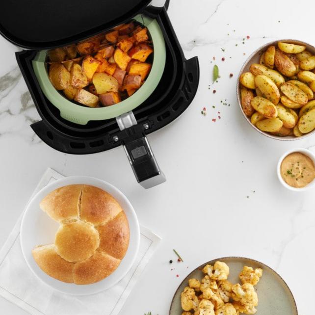 Non-Stick Air Fryer Mould 15cm - Perfect for Baking, Roasting & Reheating - Ideal for Air Fryer Accessories & Healthy Cooking