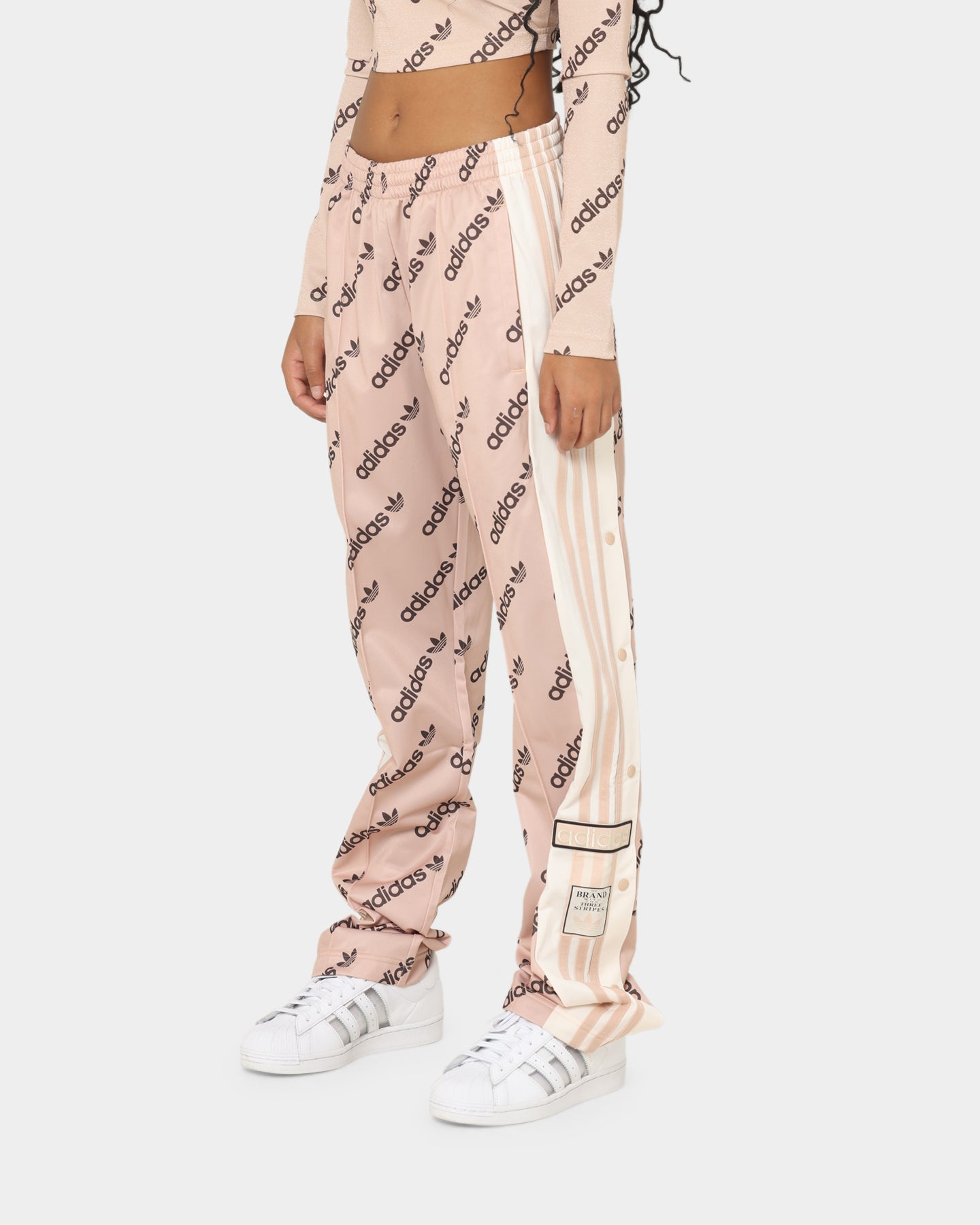 Adidas Adi Break Pants for Women - Halo Blush Color, Comfortable Athletic Joggers for Running, Yoga & Lounge Wear