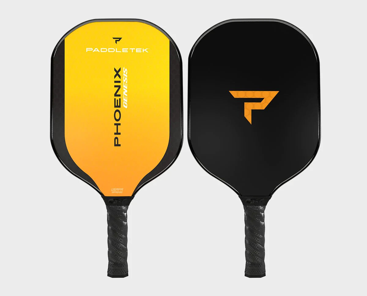 Paddletek Phoenix Genesis Pickleball Paddle - Premium Carbon Fiber Paddle for Competitive Play | Perfect for Tournaments & Outdoor Games