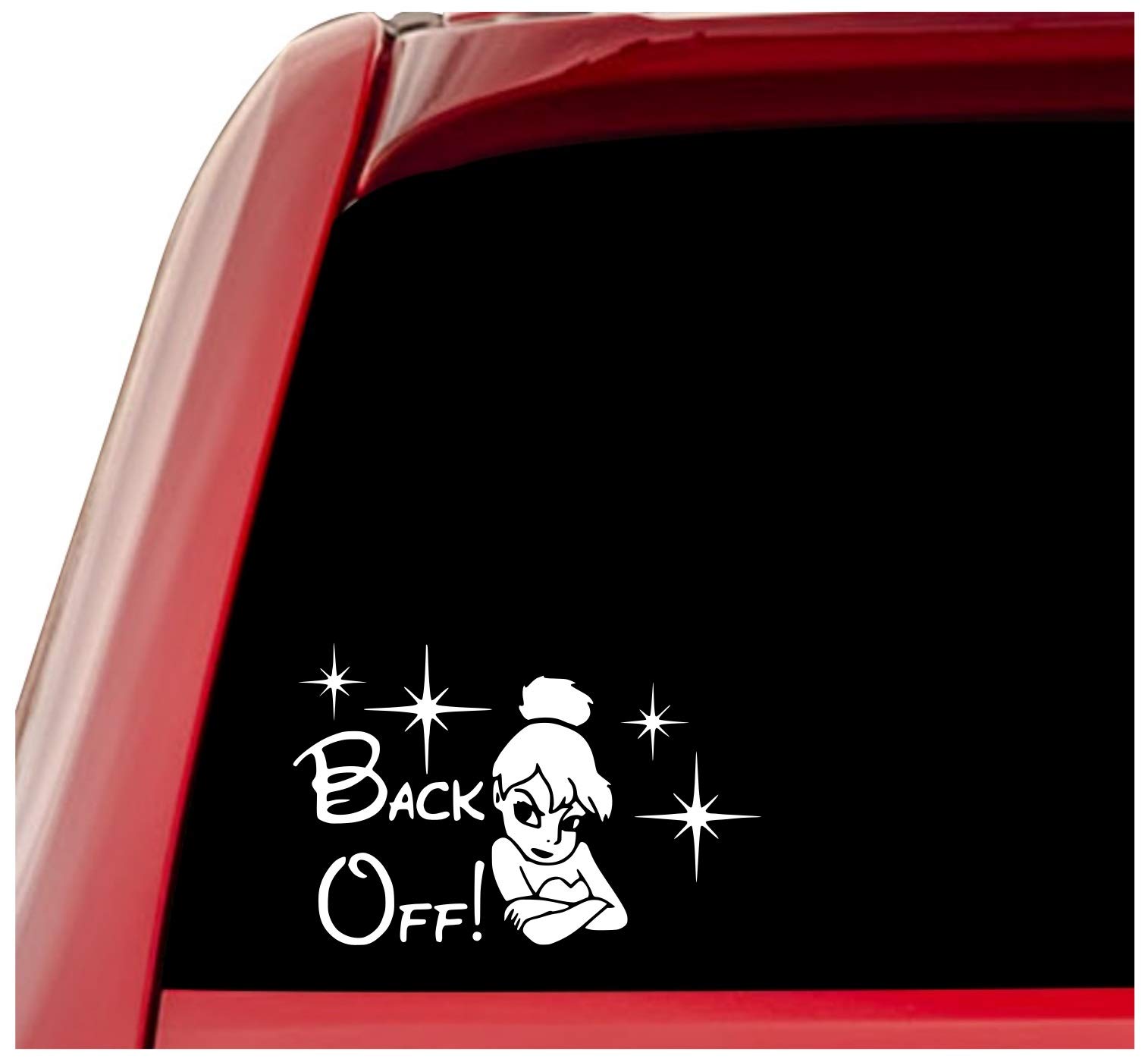 Fairy Decal Vinyl Sticker - White 7x4.3 Inch Car Decals for Trucks, SUVs, Vans, Walls, Windows & Laptops - Waterproof Removable Stickers for Home Decor, Office & Personalization - URI377 by UR Impressions