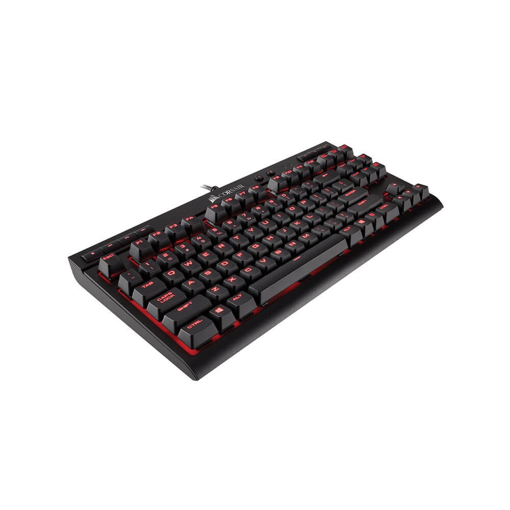 Corsair K63 Compact Mechanical Gaming Keyboard with Cherry MX Red Switches - Perfect for PC Gaming & Typing