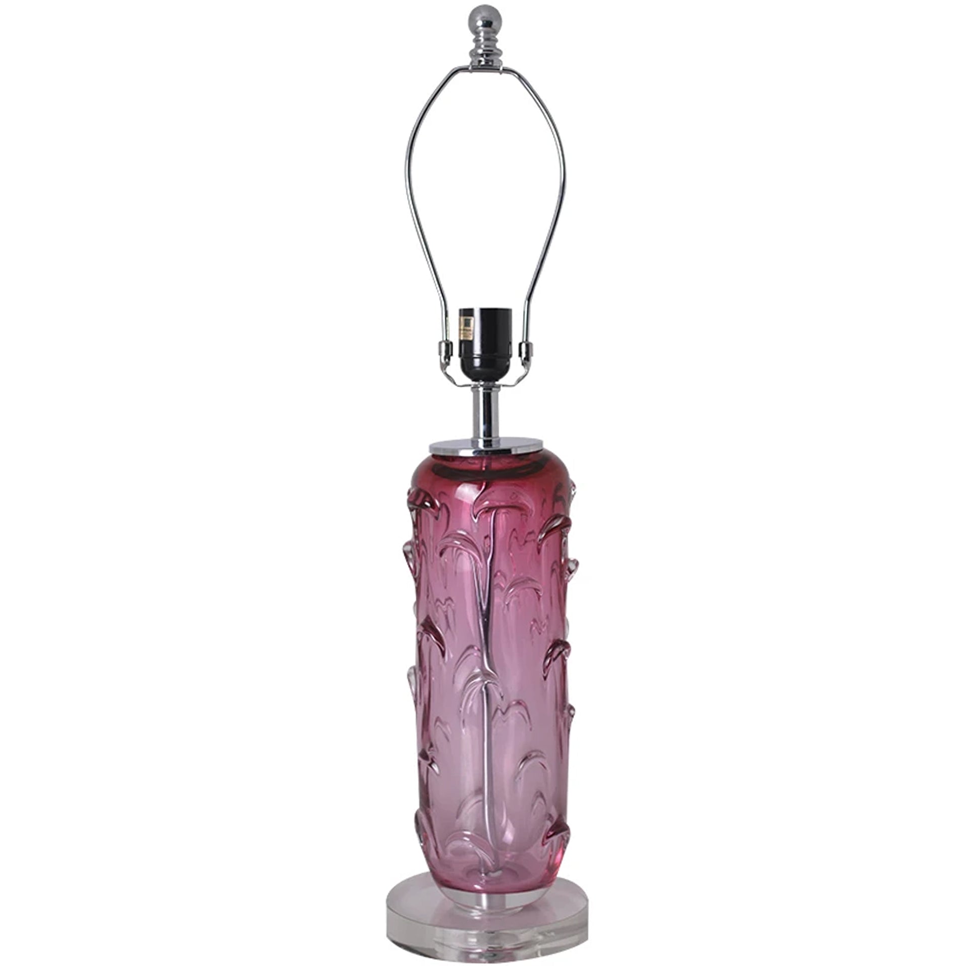 Hyacinth Sculpted Translucent Glass Accent Table Lamp - 27
