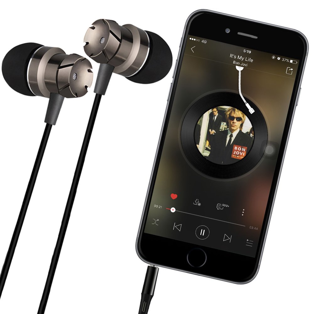 SourceTon 3 Pack Wired Earbuds with Microphone & Remote - Noise Isolating In-Ear Headphones, Stereo Sound Tangle-Free Design for iPhone, Android, Laptop, Gaming (3.5mm Jack) - Perfect for Commuting, Workouts & Travel