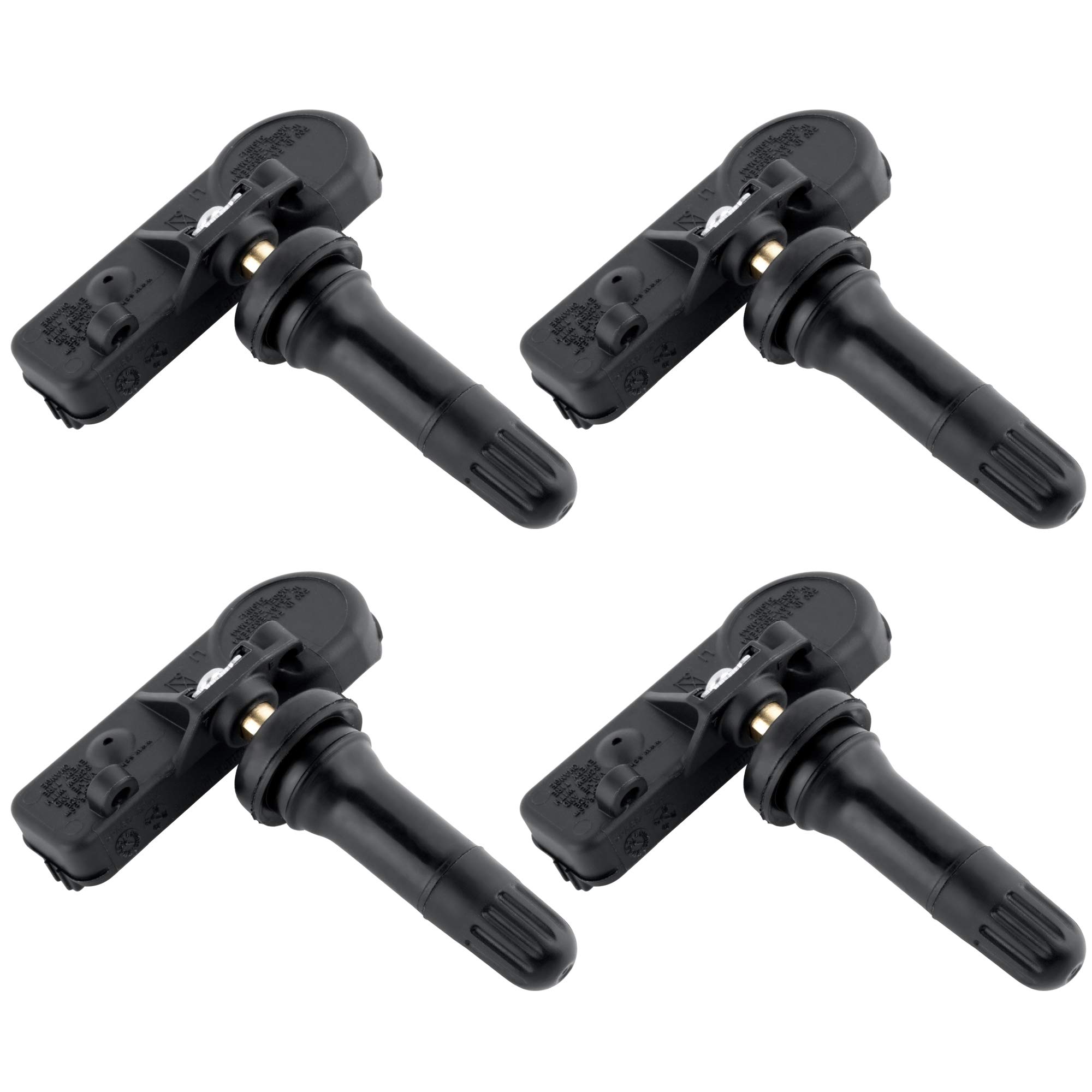 BOXI 4-Pack TPMS Tire Pressure Monitoring System Sensors 433MHz - Compatible with Jeep Wrangler, Dodge Ram & Charger - Replacement for 56029398AB, 68142397AA, 68241067AA, 68241067AB - Ensure Safe Driving & Optimal Tire Performance