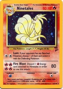 Pokemon Ninetales Basic 2-13 Action Figure - Collectible Toy for Kids & Adults - Perfect for Display, Gifts, and Pokemon Battles