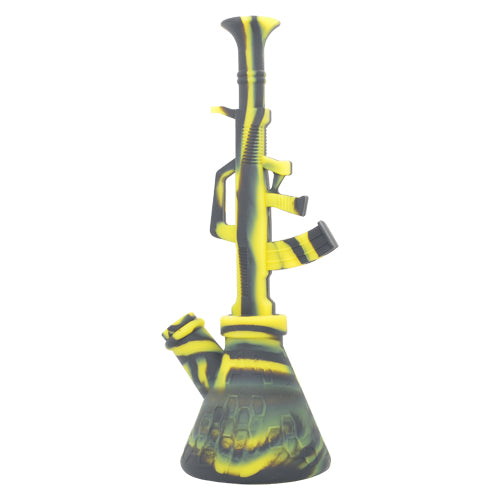 Premium AK-47 Silicone Dab Rig Kit - Durable & Portable Wax Concentrate Water Pipe for Smooth Hits - Perfect for Home Use, Travel & Outdoor Sessions