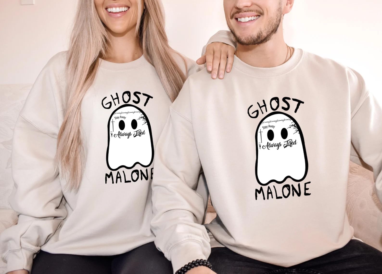 Ghost Sweatshirt | Halloween Hoodies for Women & Men | Spooky Season Pullover | Unisex Halloween Gift | Cozy Fall Outfit for Trick-or-Treating, Halloween Parties & Casual Wear