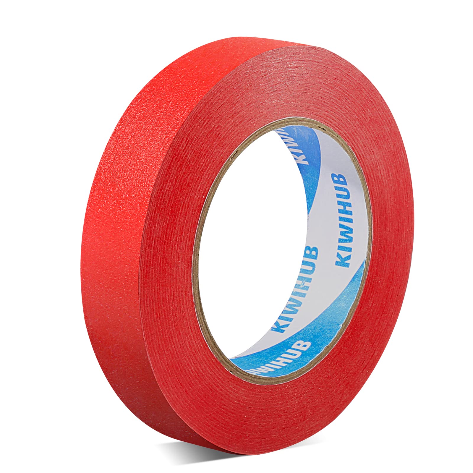 1 Inch x 60 Yards Red Painter's Tape - Low Residue Masking Tape for Painting, Labeling, DIY Crafts, Home Decor & School Projects | Perfect for Wall Protection, Art Projects & Home Improvement