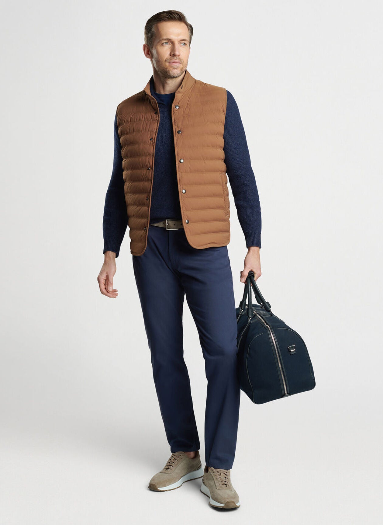 PETER MILLAR REGENT VEST | Premium Men's Quilted Vest for Outdoor & Casual Wear | Lightweight Insulated Jacket for Golf, Hiking & Fall Fashion