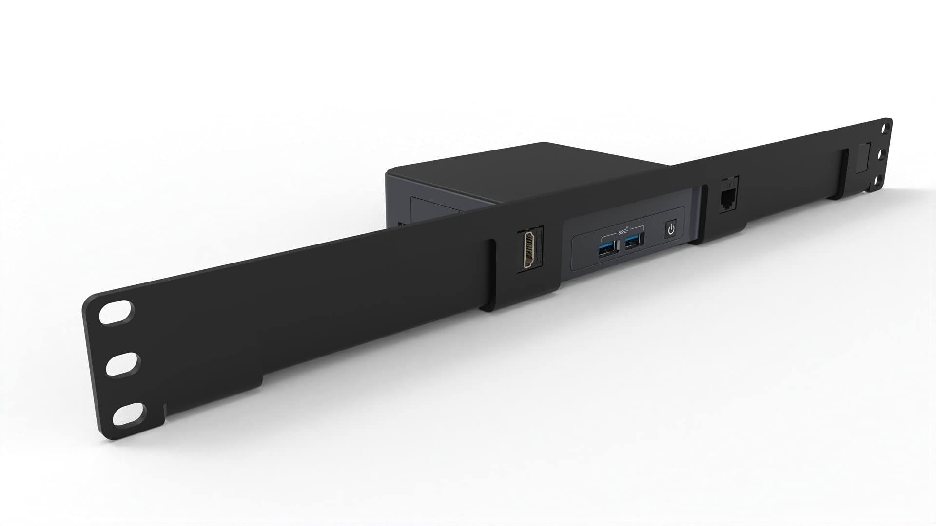 1U 19-Inch Rack Mount Kit for Intel NUC Mini PC - Holds 1-3 NUC Units - Perfect for Server Racks, Data Centers & Home Office Setups