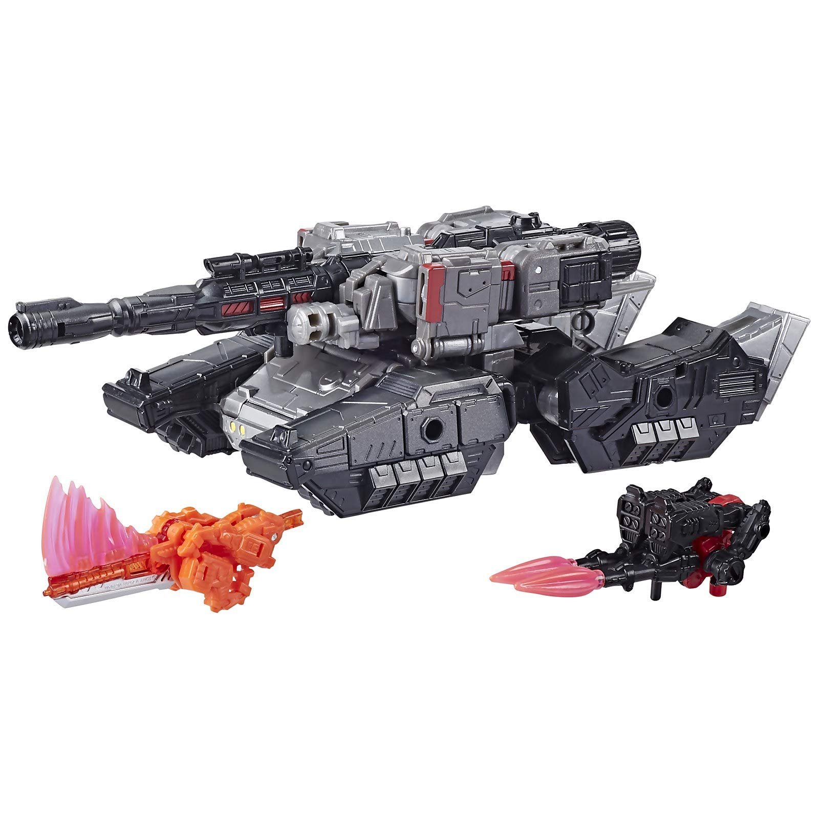 Transformers Netflix War for Cybertron Trilogy Voyager Class Megatron Action Figure 3-Pack with Pinpointer & Lionizer - Collectible Robot Toys for Display, Gifts, and Epic Battle Scenes