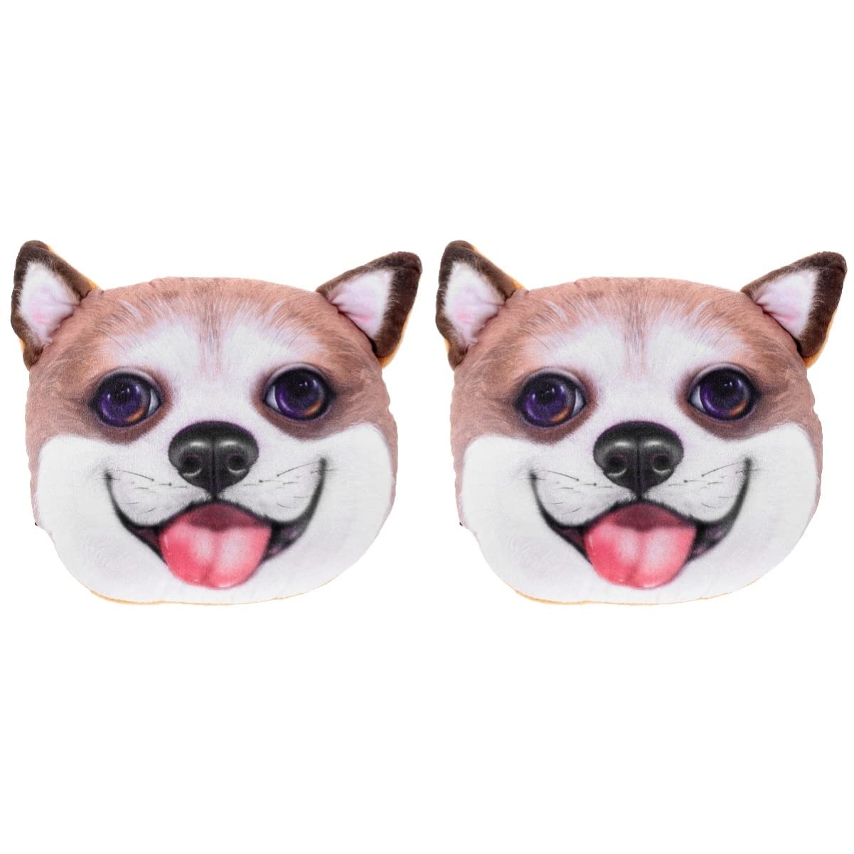 VICASKY 2 Pack Animal Car Neck Pillow - Corgi Dog & Cat Headrest Cushion for Cars, Travel & Road Trips - Soft Support for Comfortable Napping During Long Drives