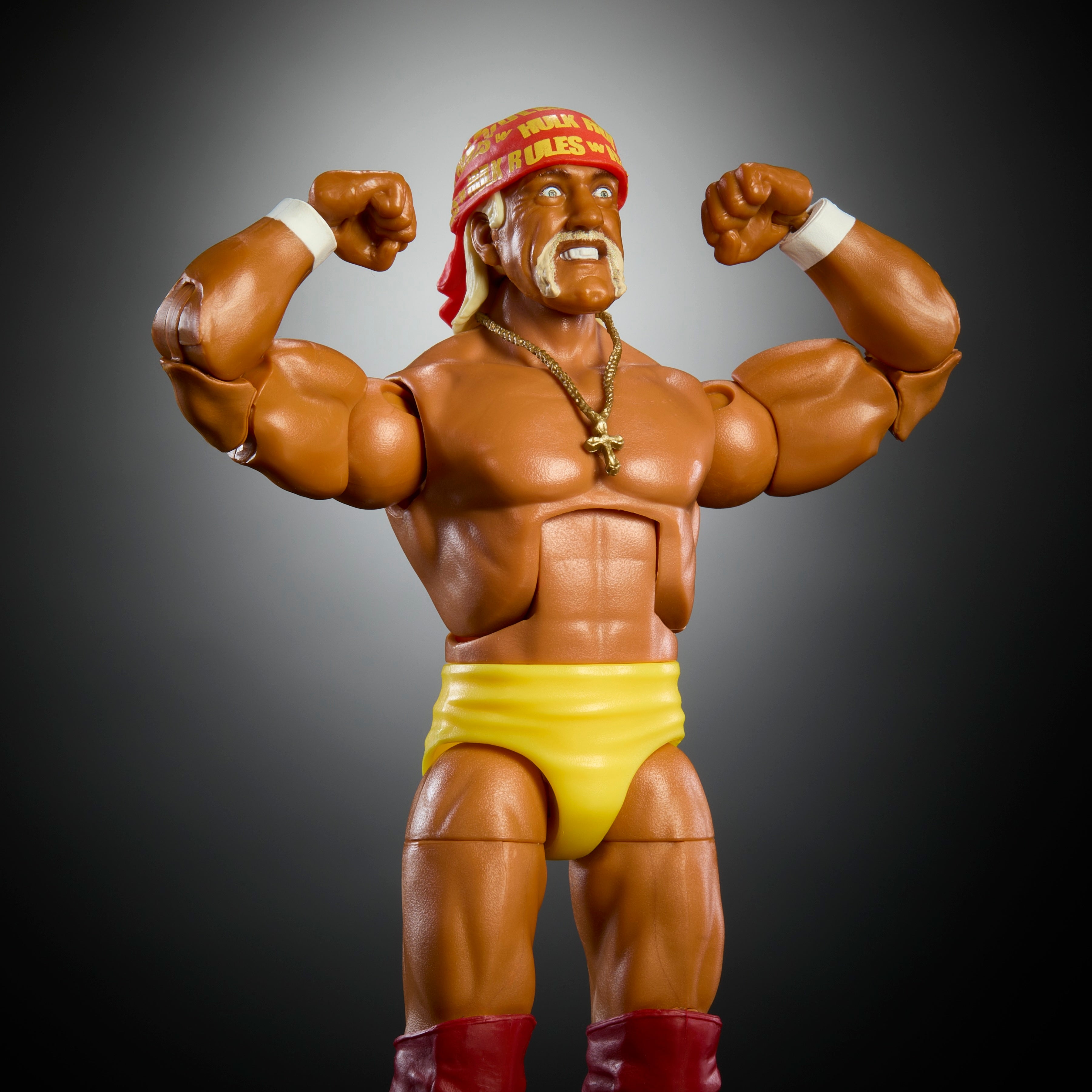 WWE Royal Rumble Elite Collection Hulk Hogan Action Figure with Great Khali BAF - Perfect for Wrestling Fans & Collectors - Great for Display, Play, and WWE Memorabilia Collections