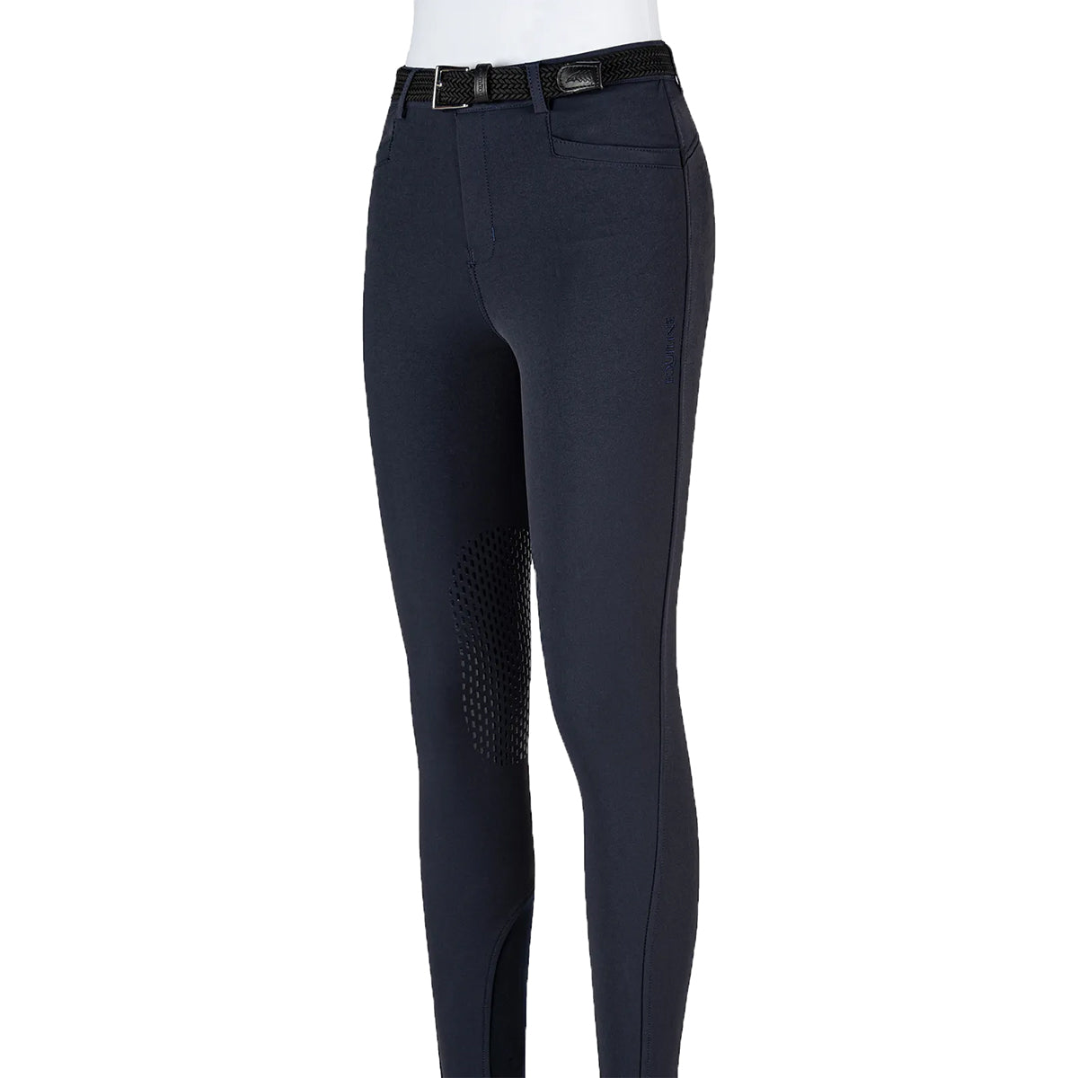 Equiline Girls' JinaK Knee Patch Breeches - Equestrian Riding Pants for Young Riders - Perfect for Horseback Riding Lessons & Competitions