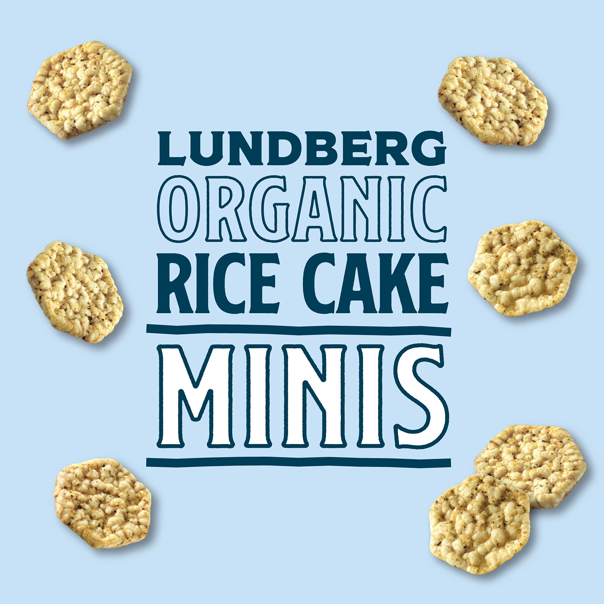 Lundberg Organic Ginger Seaweed Rice Cake Minis, 5oz - Gluten-Free, Vegan, Whole Grain Snacks - USDA Certified Organic & Non-GMO Project Verified - Perfect for Healthy On-the-Go Snacking, Lunchboxes & Keto Diet