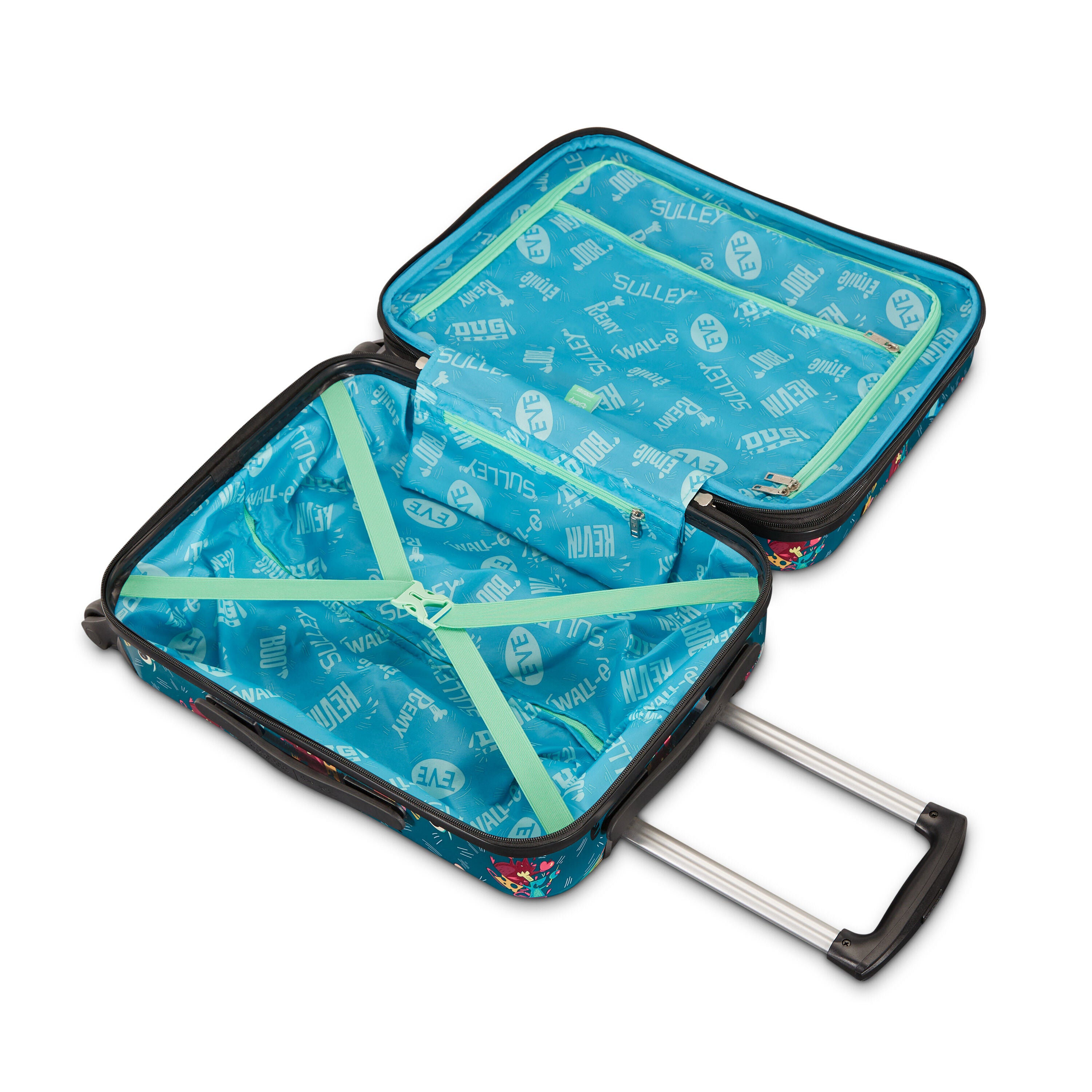 Pixar Hardside Carry On Luggage - Lightweight Spinner Suitcase for Air Travel with 360° Wheels, TSA Lock | Perfect for Disney Vacations, Business Trips & Weekend Getaways