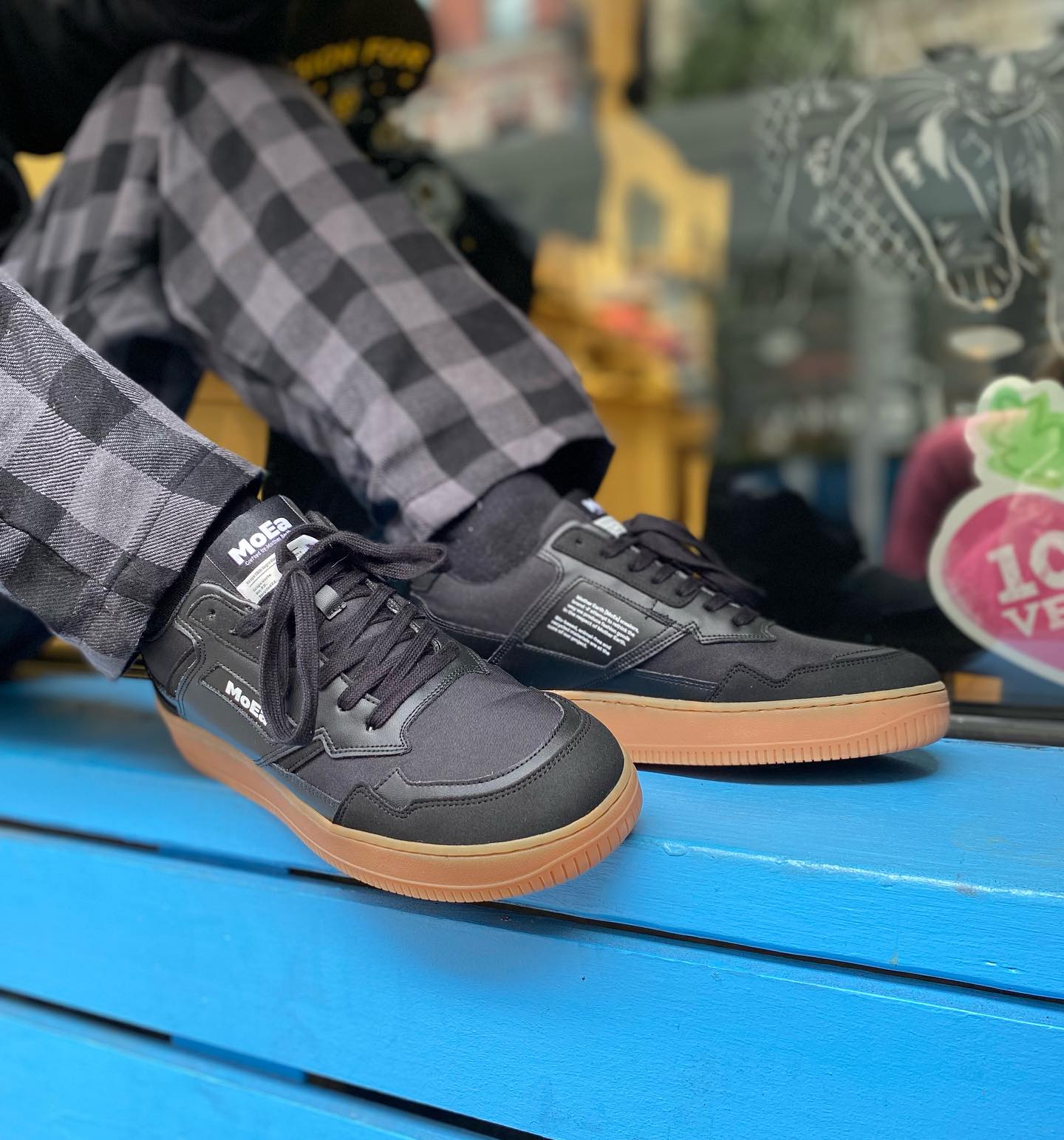 MoEa GEN1 Black Grape Leather Sneakers for Men - Stylish Casual Shoes for Walking, Running & Everyday Wear