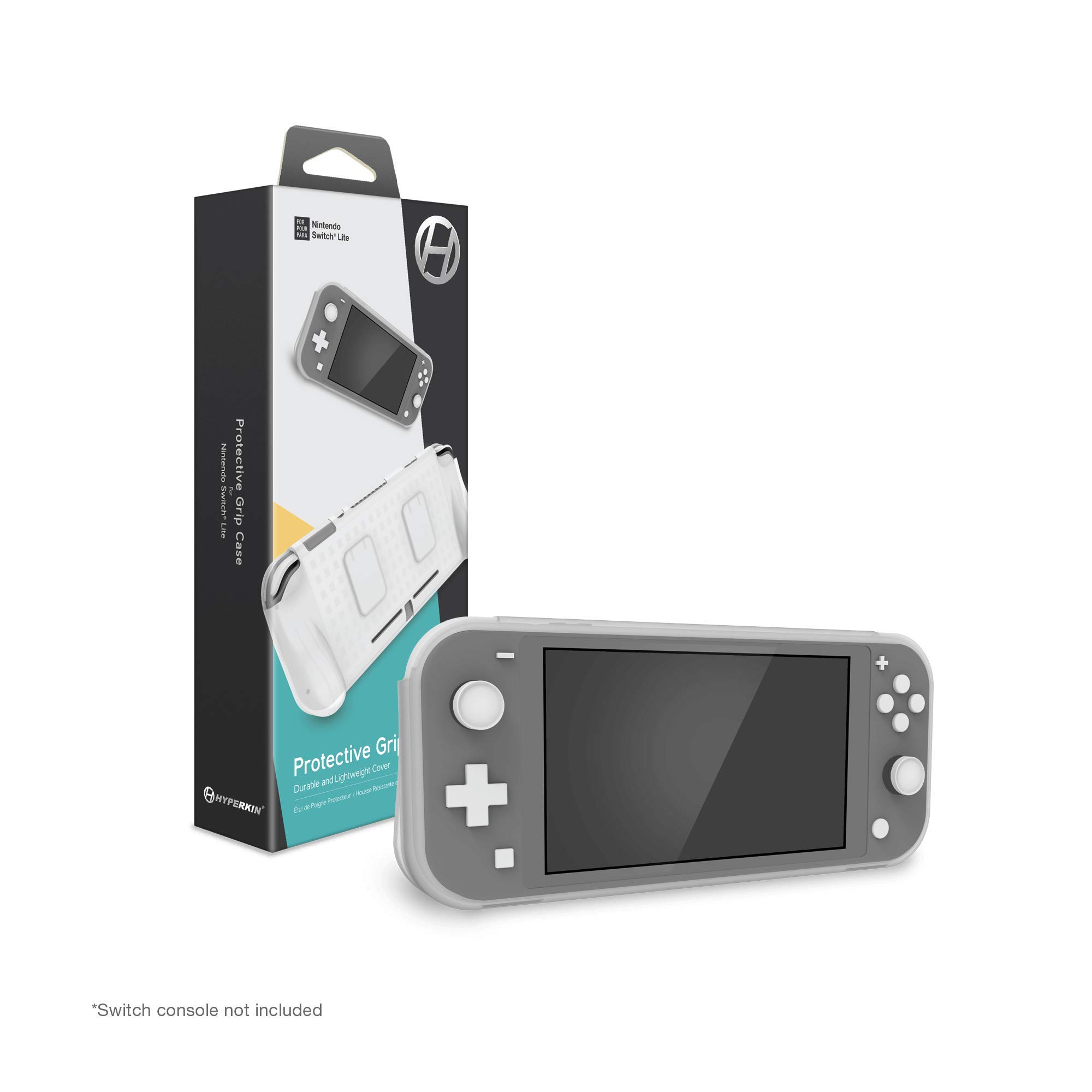 Hyperkin Protective Grip Case for Nintendo Switch Lite (White) - Shockproof & Anti-Slip Cover for Enhanced Gaming Comfort - Perfect for Travel, Home Play & On-the-Go Protection