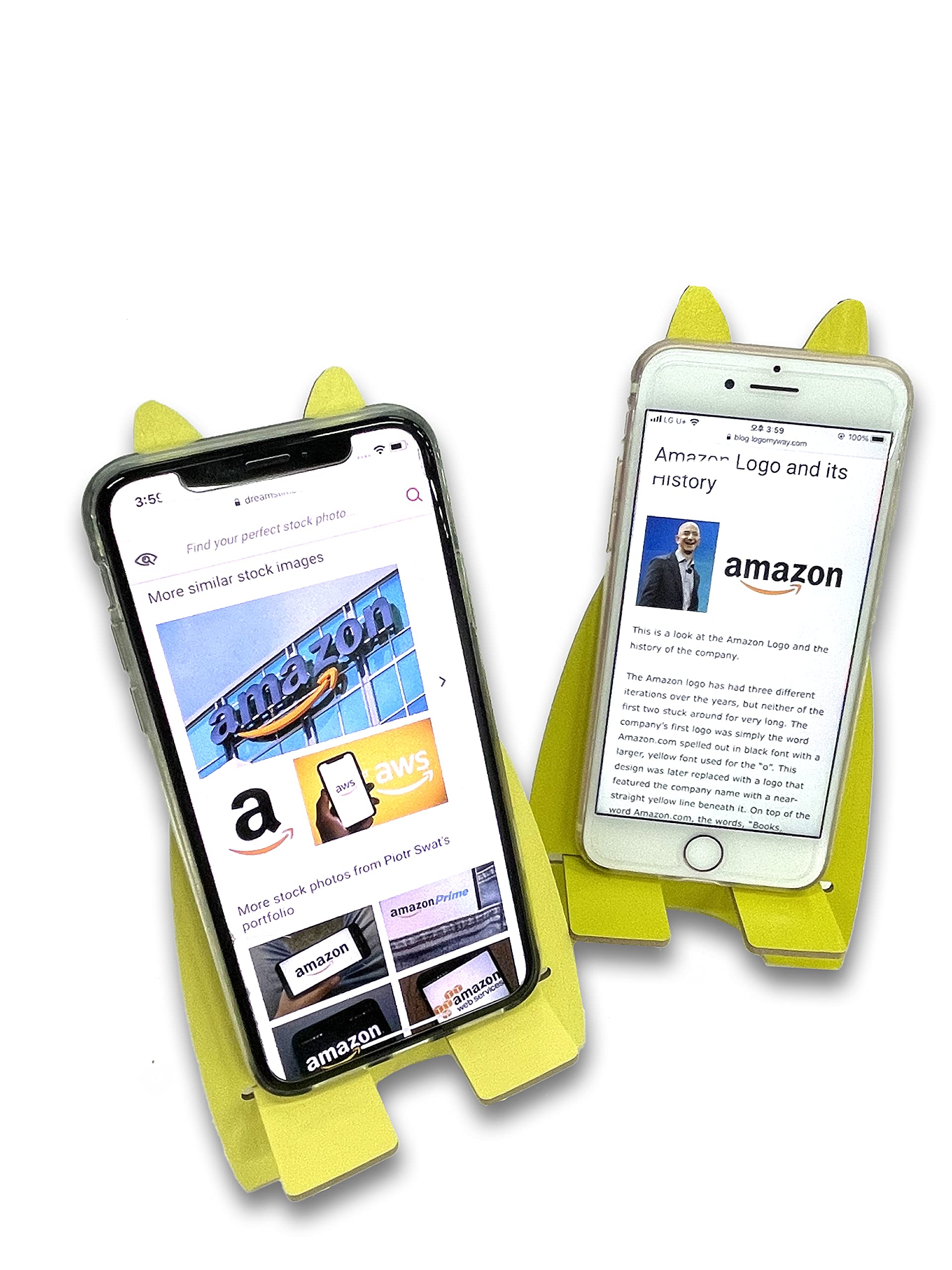 Universal Phone Stand Holder - Adjustable & Portable for All Smartphones & Mini Tablets - Perfect for Desk, Car, Bed, and Travel Use