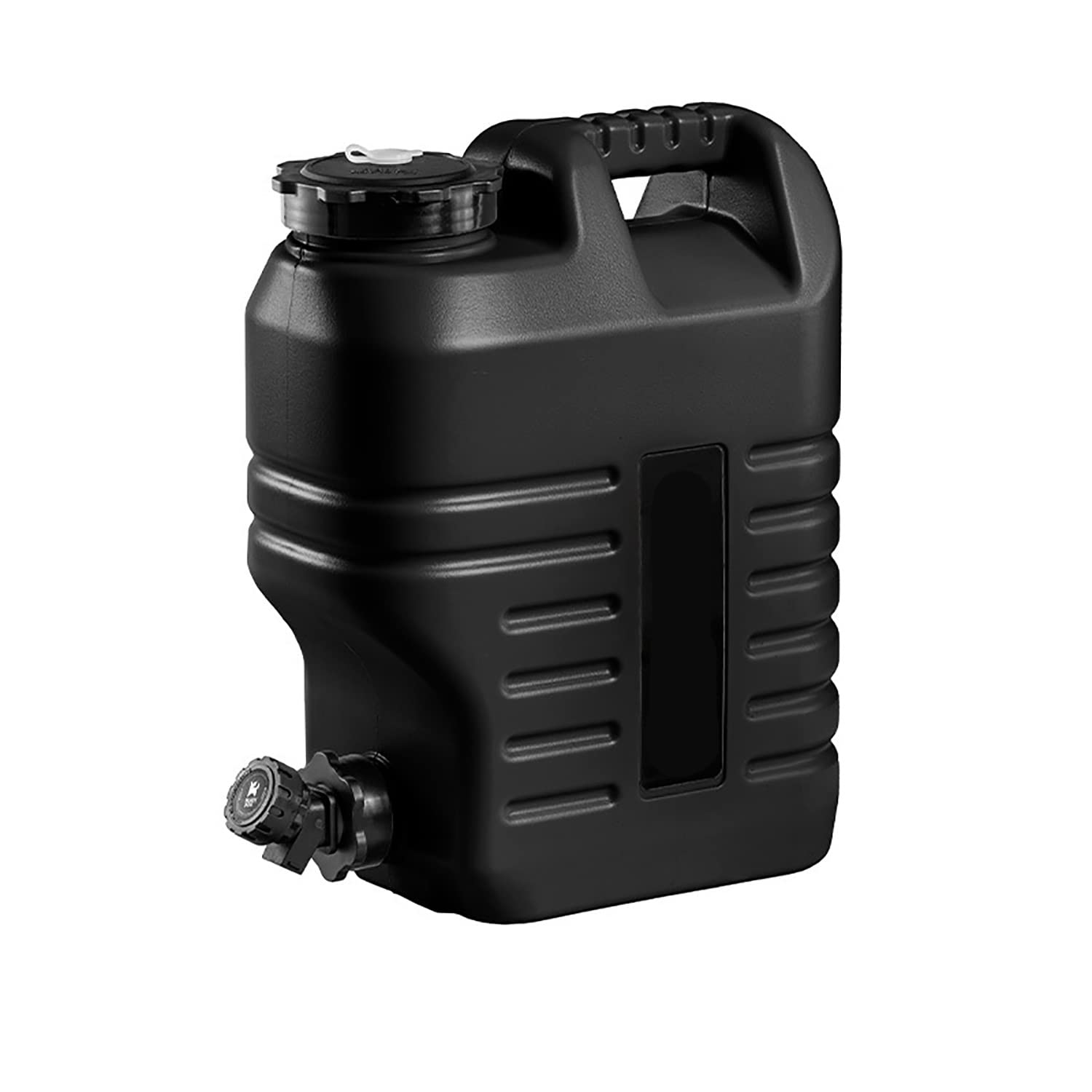 12L Portable Camping Water Bucket with Faucet - Large Capacity Outdoor Water Container for Camping, Hiking, Picnics & Emergency Preparedness (Black)