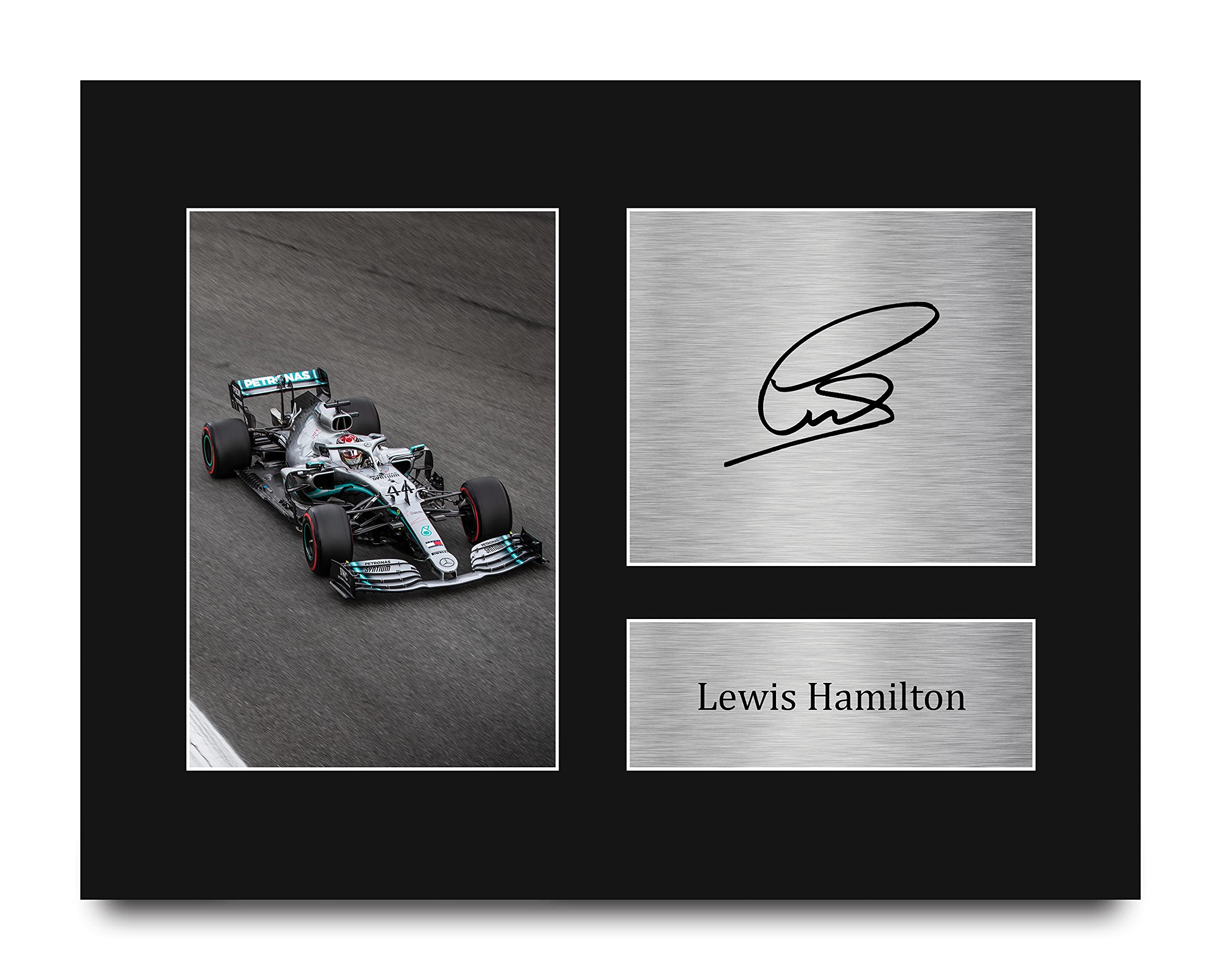 Lewis Hamilton Signed Autograph F1 Racing Poster - US Letter Size Collectible Memorabilia for Formula 1 Fans | Perfect for Man Cave, Office Decor & Motorsport Gift