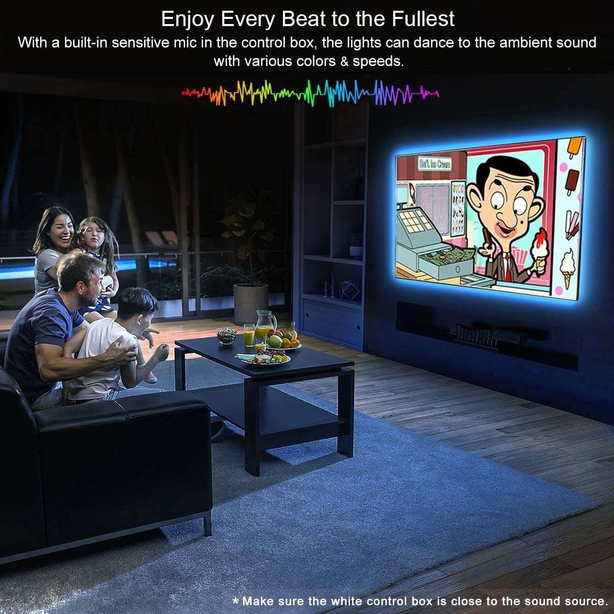 12M 5050 LED Strip Lights with Remote Control - Smart RGB Rope Lights for Bedroom, Home Decor, and Party Lighting | App-Controlled Mood Lighting for Wall, Ceiling, and Furniture Accents
