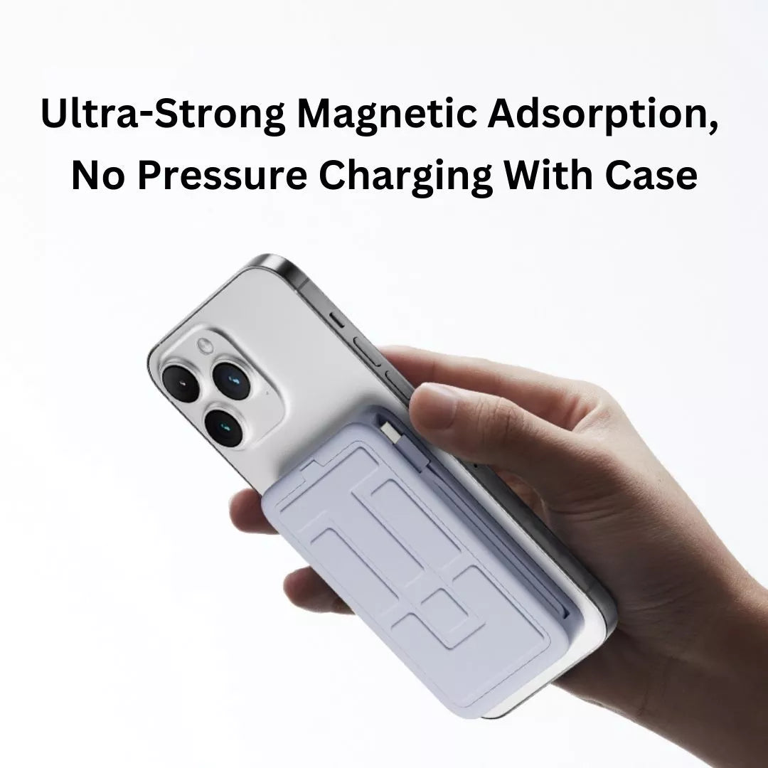 Sanag K68 Magnetic Wireless Fast Charging 10000mAh Portable Power Bank for iPhone 12/13/14/15, Samsung Galaxy - Perfect for Travel, Camping & Emergency Charging