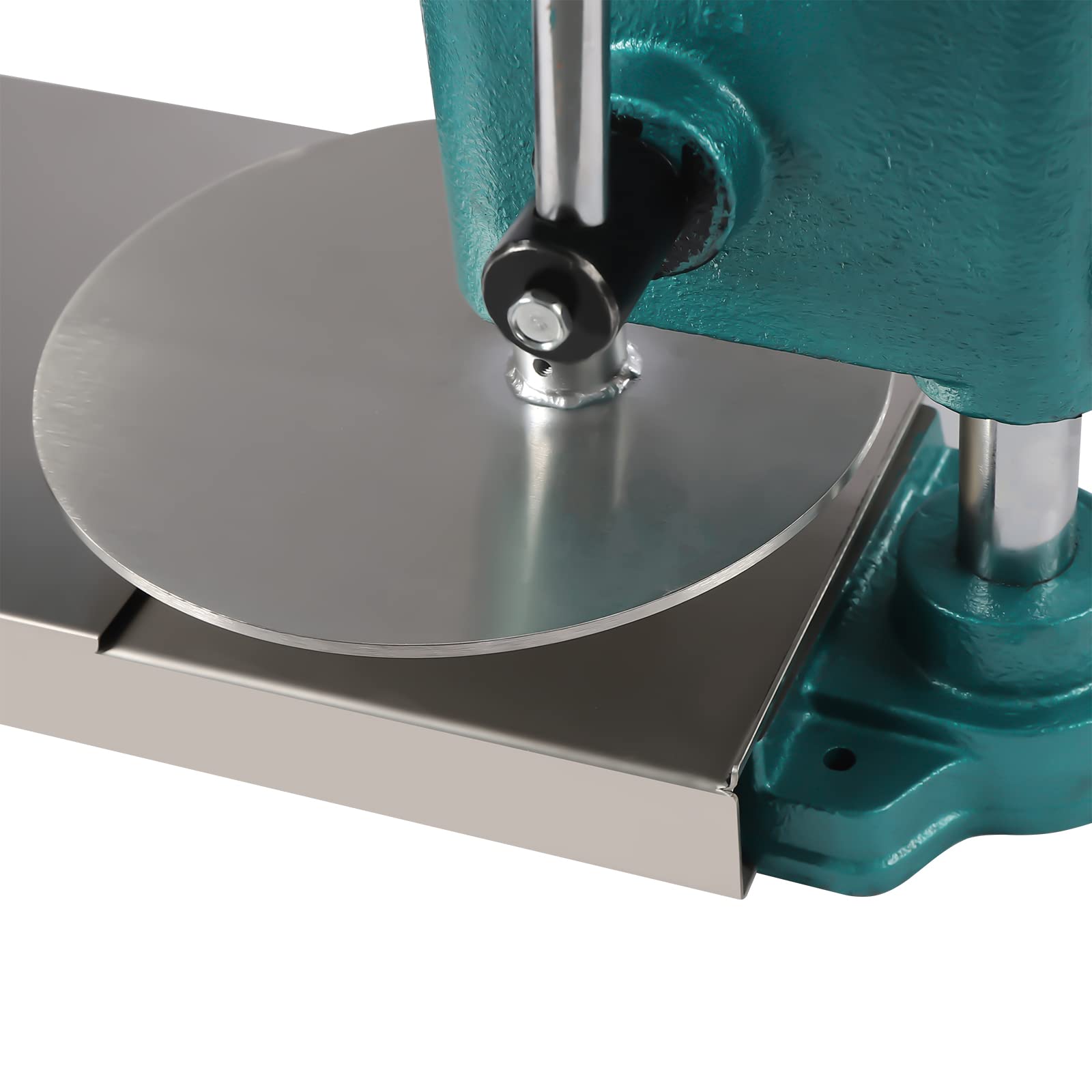 9.5 Inch Heavy Duty Stainless Steel Pizza Press Machine - Manual Dough Press for Perfect Homemade Pizza, Puff Pastry & Roti Sheets | Ideal for Restaurants, Pizzerias & Home Kitchens