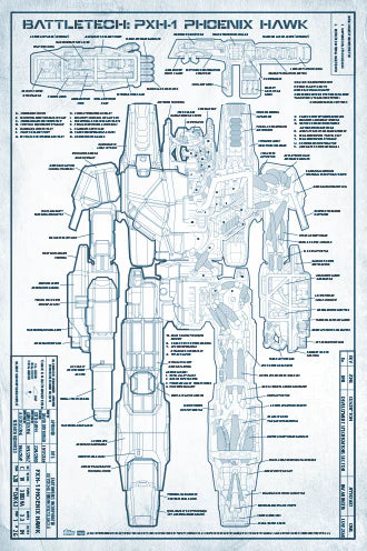 BattleTech: Technical Blueprints - Official Mech Blueprint Collection | Perfect for Tabletop Gaming, Sci-Fi Collectors & BattleTech Fans
