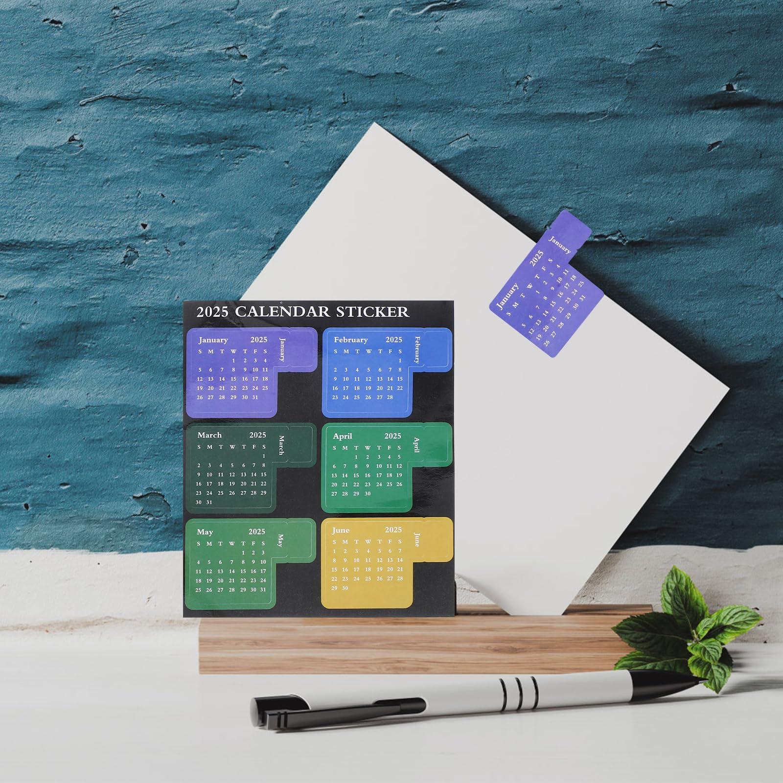 NUOBESTY 2025 Weekly Planner Stickers Set - Self-Adhesive Monthly Calendar Notepad Labels for Bullet Journal, Planner Notebook & Organizer - Perfect for Office, School & Home Organization