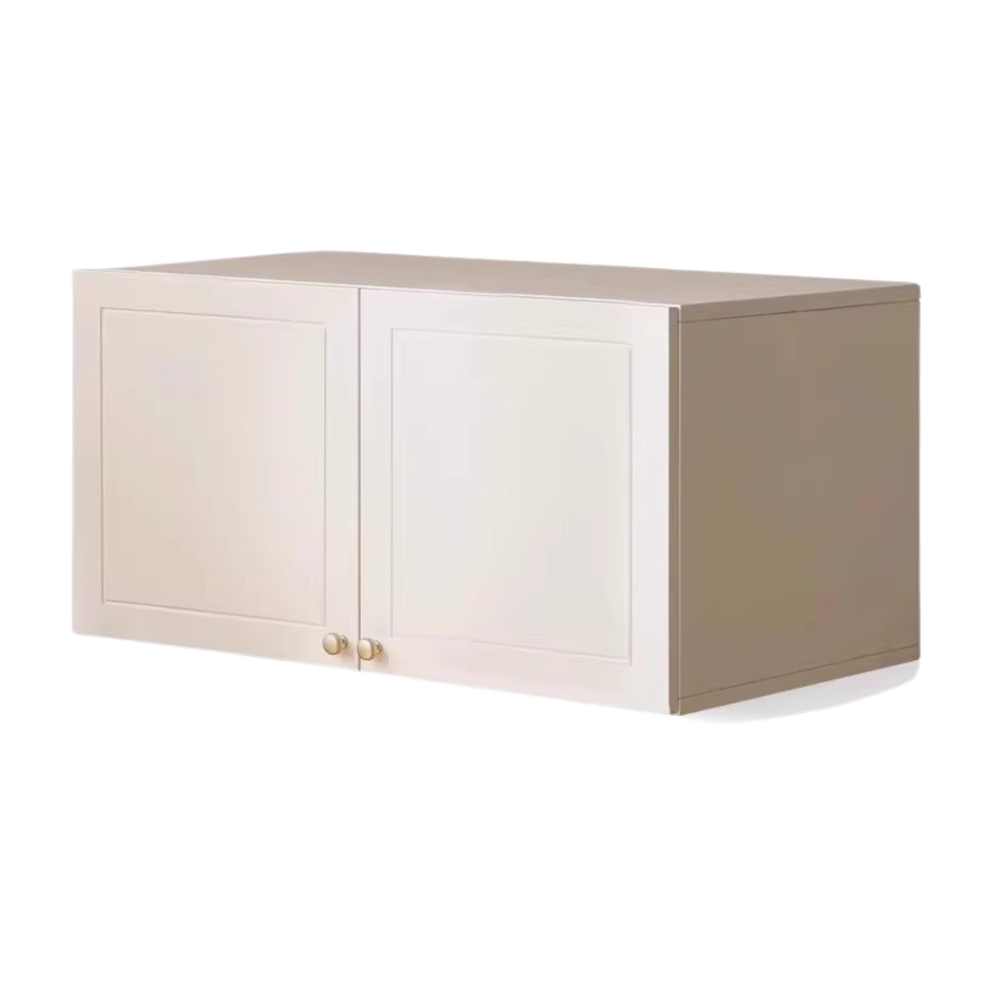 French Cream Pine Solid Wood Wardrobe - Elegant Vintage Closet for Bedroom, Living Room & Guest Room Storage