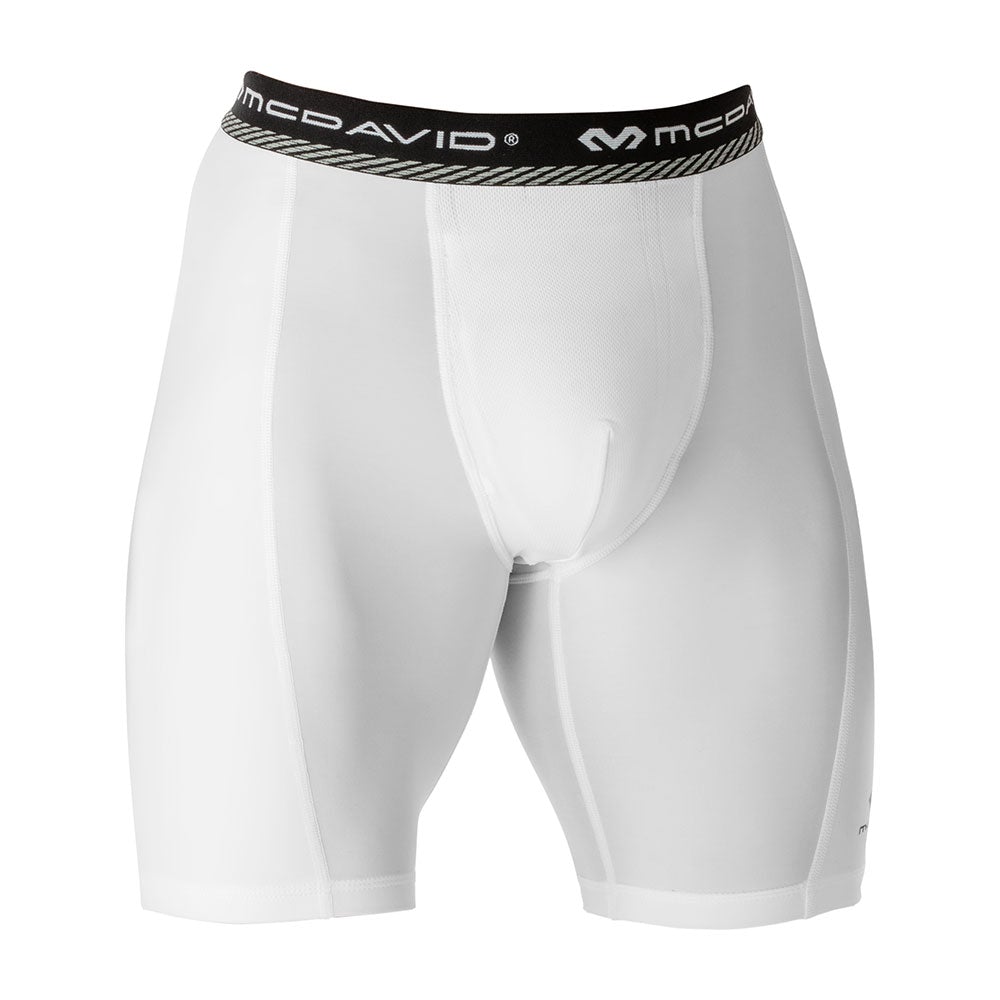 Men's Double Compression Sliding Shorts with Cup Pocket - Moisture Wicking Workout Shorts for Running, Gym & Sports Training