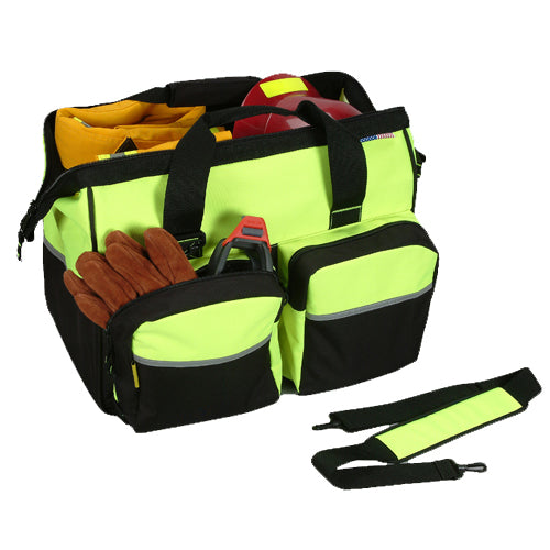 2W International High Visibility Safety Gear Bag - Durable Reflective Work Bag for Construction, Cycling & Outdoor Activities