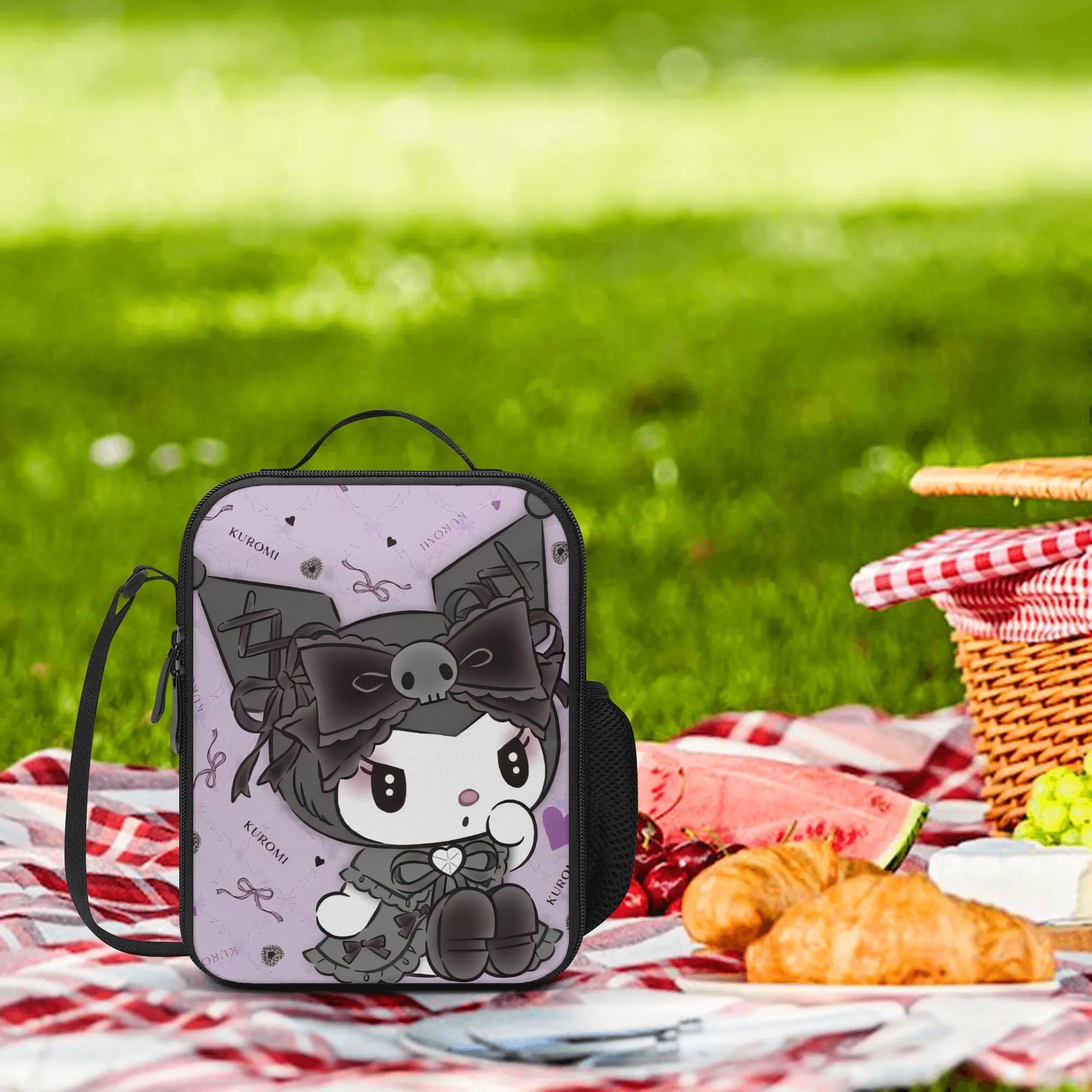 Cute Cartoon Backpack Set for Girls - 17 Inch School Backpack, Insulated Lunch Bag & Pencil Case - Perfect for School, Travel & Daily Use