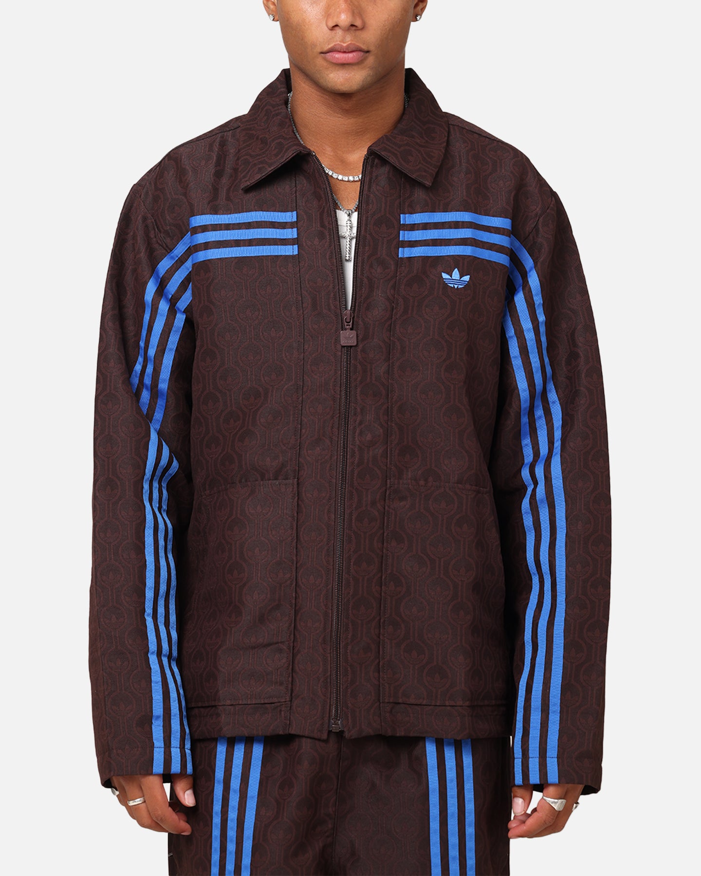 Adidas Originals 70's Vintage Club Jacket for Men - Retro Brown Track Jacket with Stripes | Casual Streetwear, 70s Fashion, Hip Hop Style