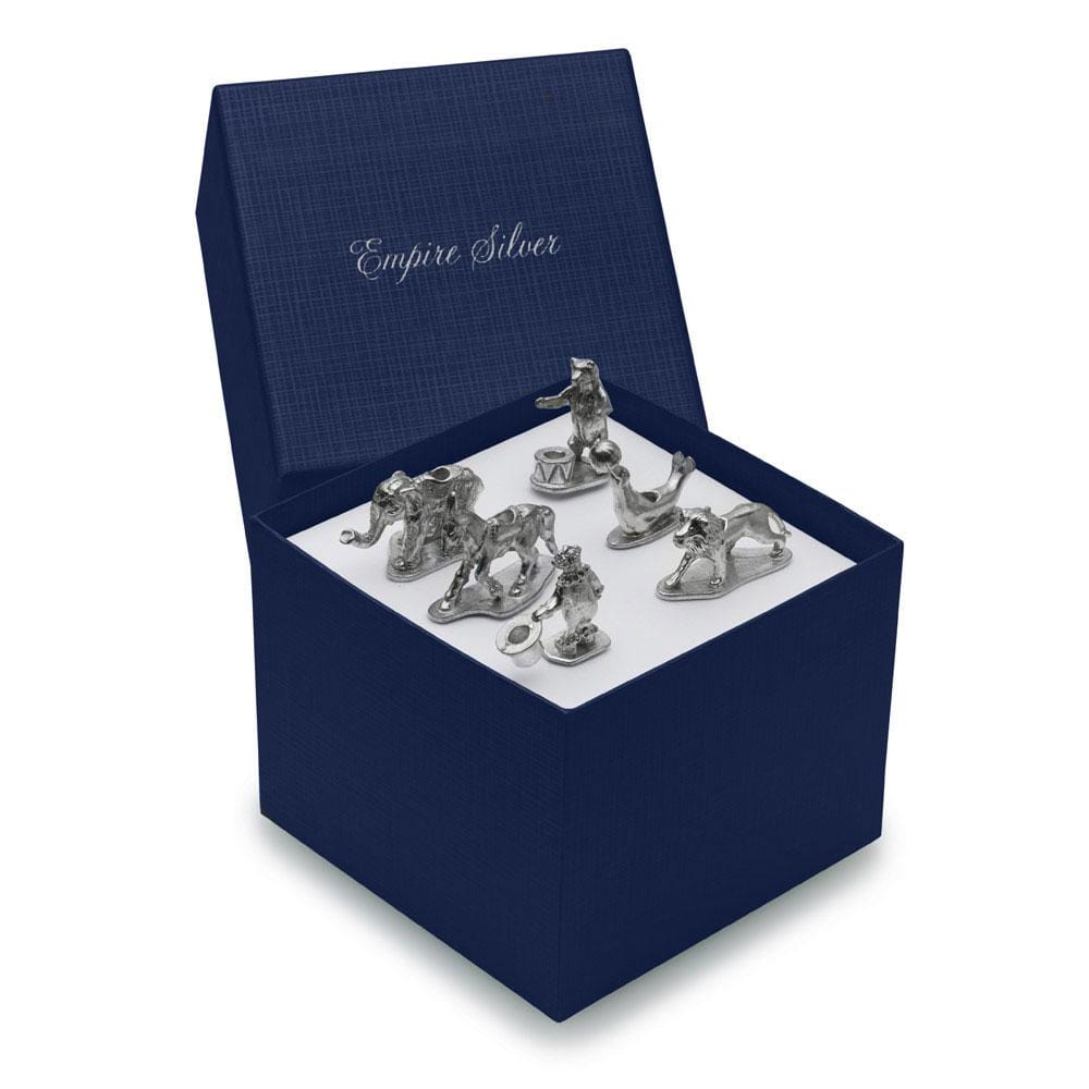 Set of 6 Elegant Pewter Birthday Candle Holders for Cake Decorations - Perfect for Birthday Parties, Weddings & Special Celebrations