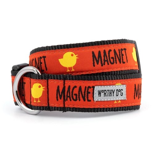 Chick Magnet Dog Collar and Leash Set - Stylish & Durable Pet Accessories for Small to Medium Dogs - Perfect for Daily Walks, Training, and Outdoor Adventures