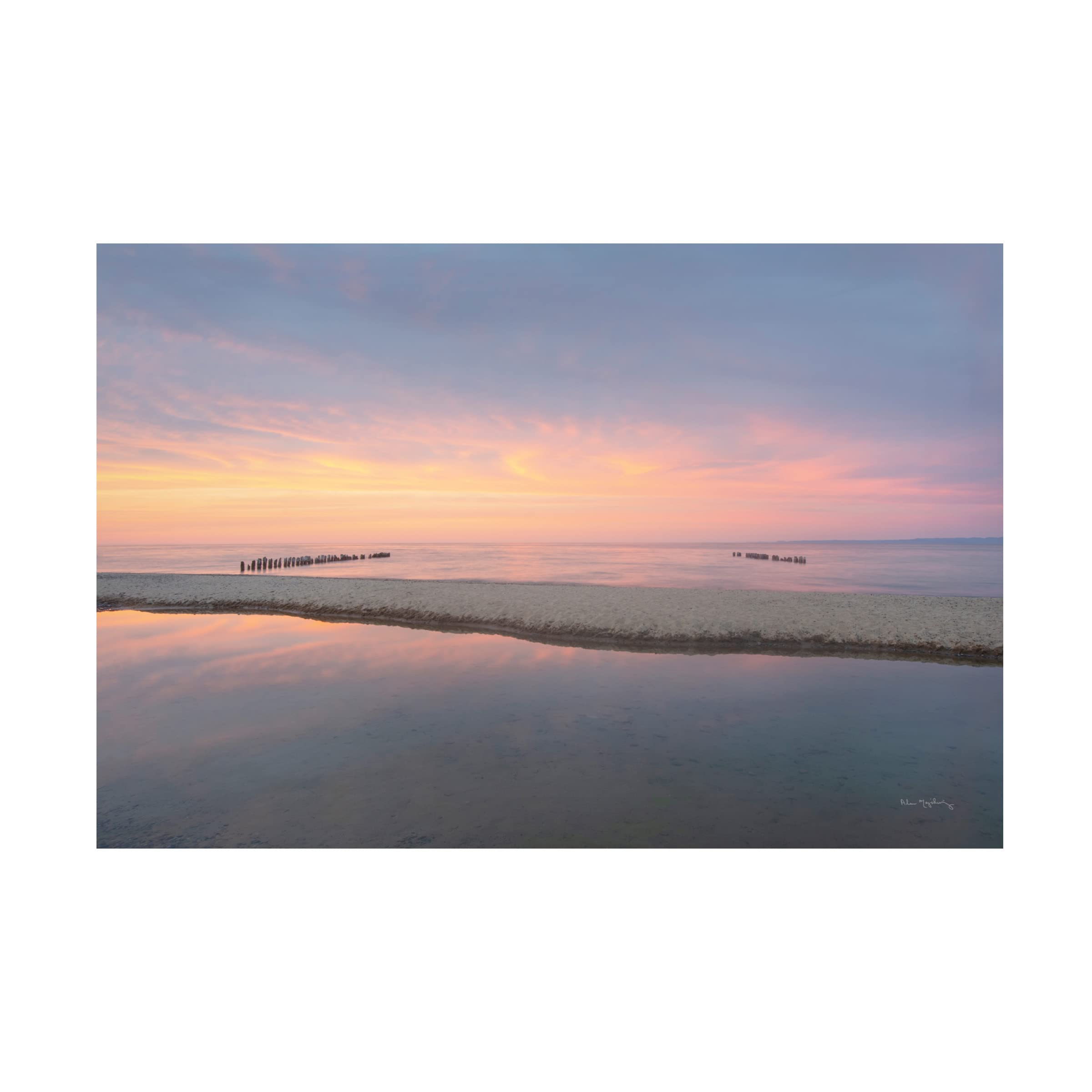 Lake Superior Beach IV Canvas Art Print by Alan Majchrowicz - Stunning Landscape Wall Decor for Living Room, Bedroom & Office
