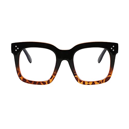 Black Gradient Leopard Frame